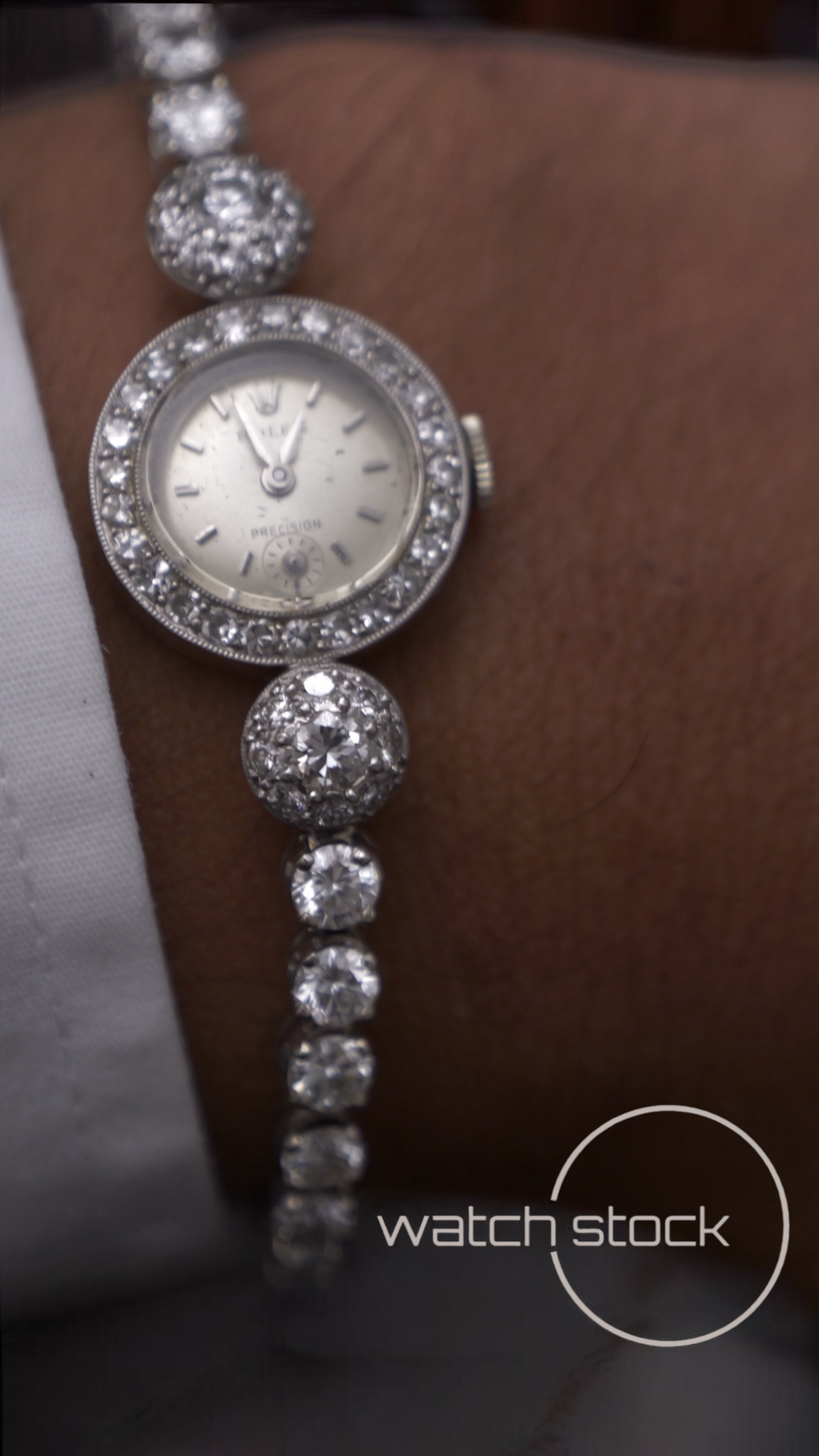 Rolex precision platino e diamanti 22mm(RARO)