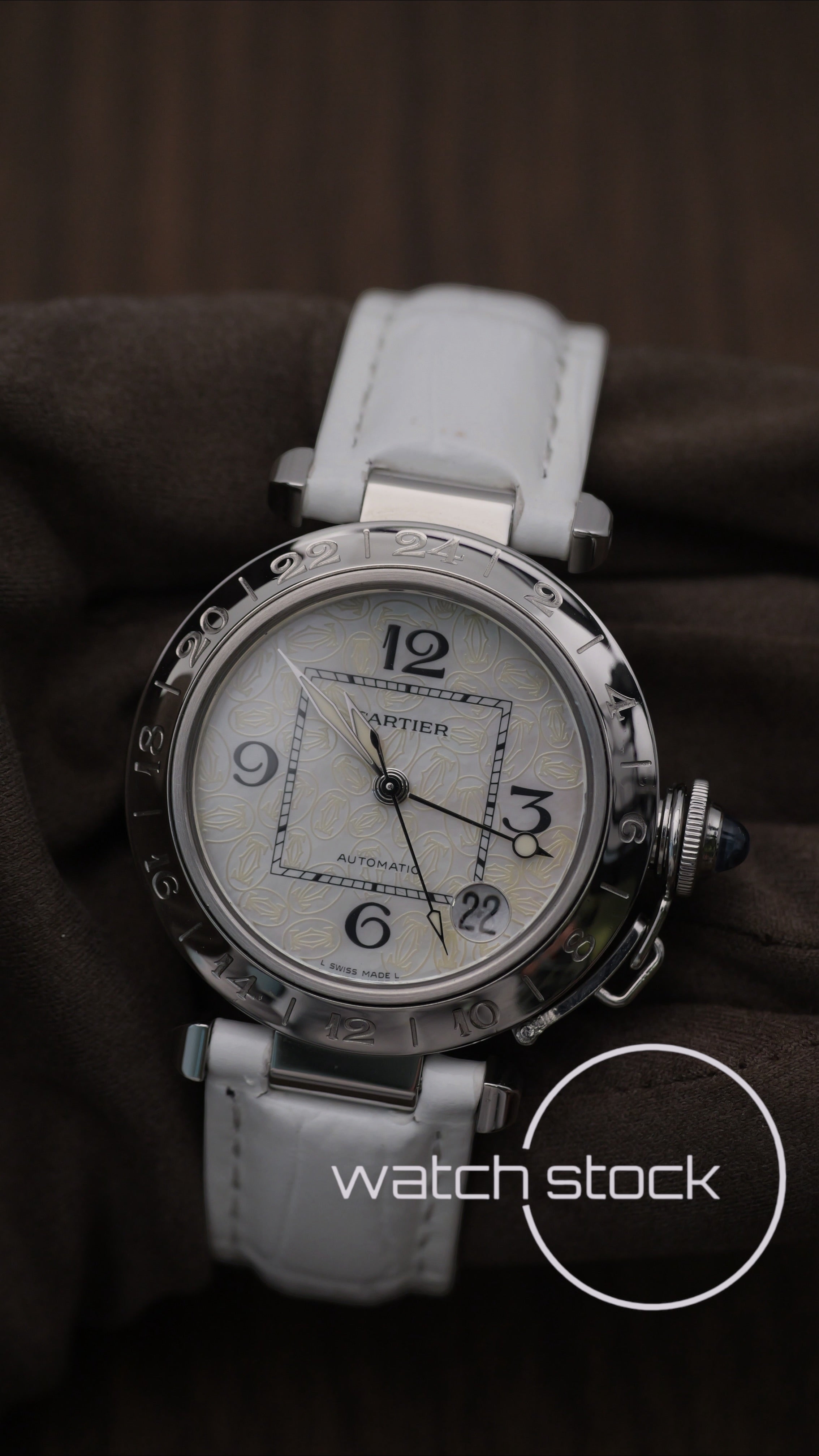 Cartier Pasha ref. 2377 MOP Dial Edizione Speciale Natale 2004