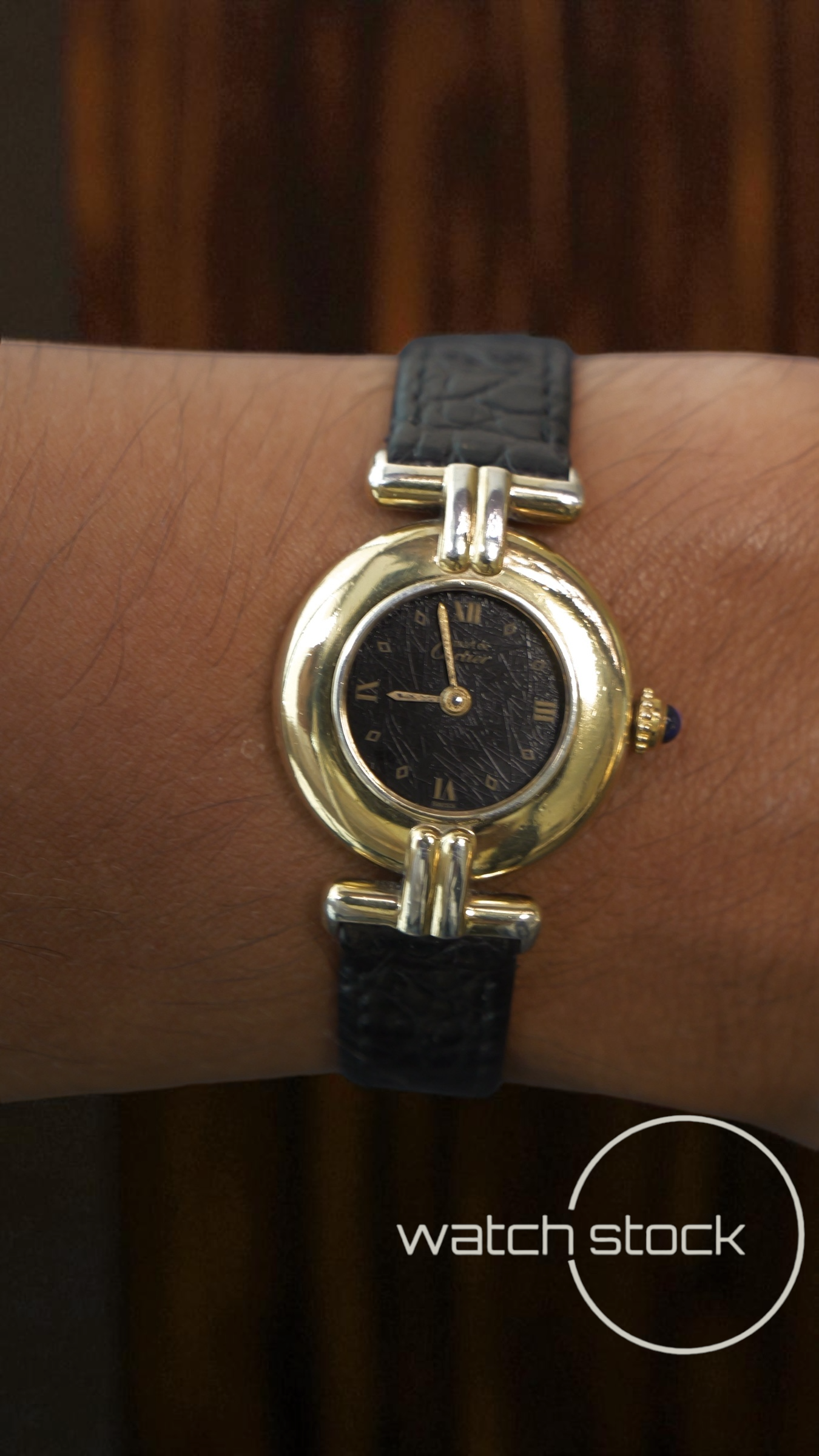 Cartier vermeil colisee spider dial 24mm ref. 590002 quarz