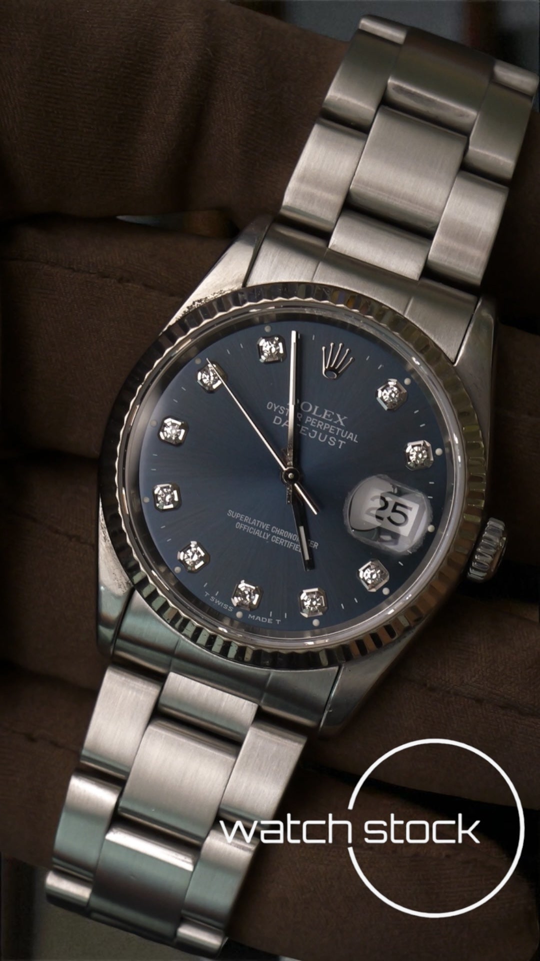 Rolex Datejust 36mm ref16234 Custom diamond dial anno 1994