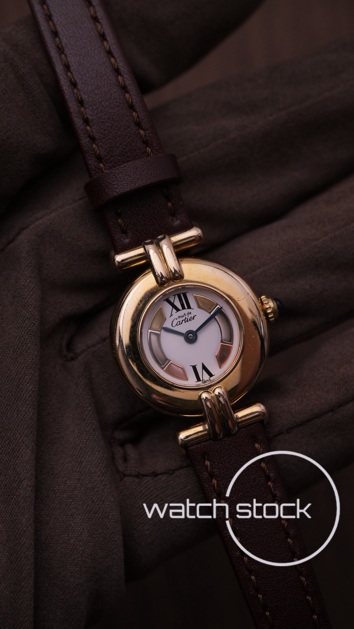 Cartier colisee trinity dial 24mm ref. 590002  quartz