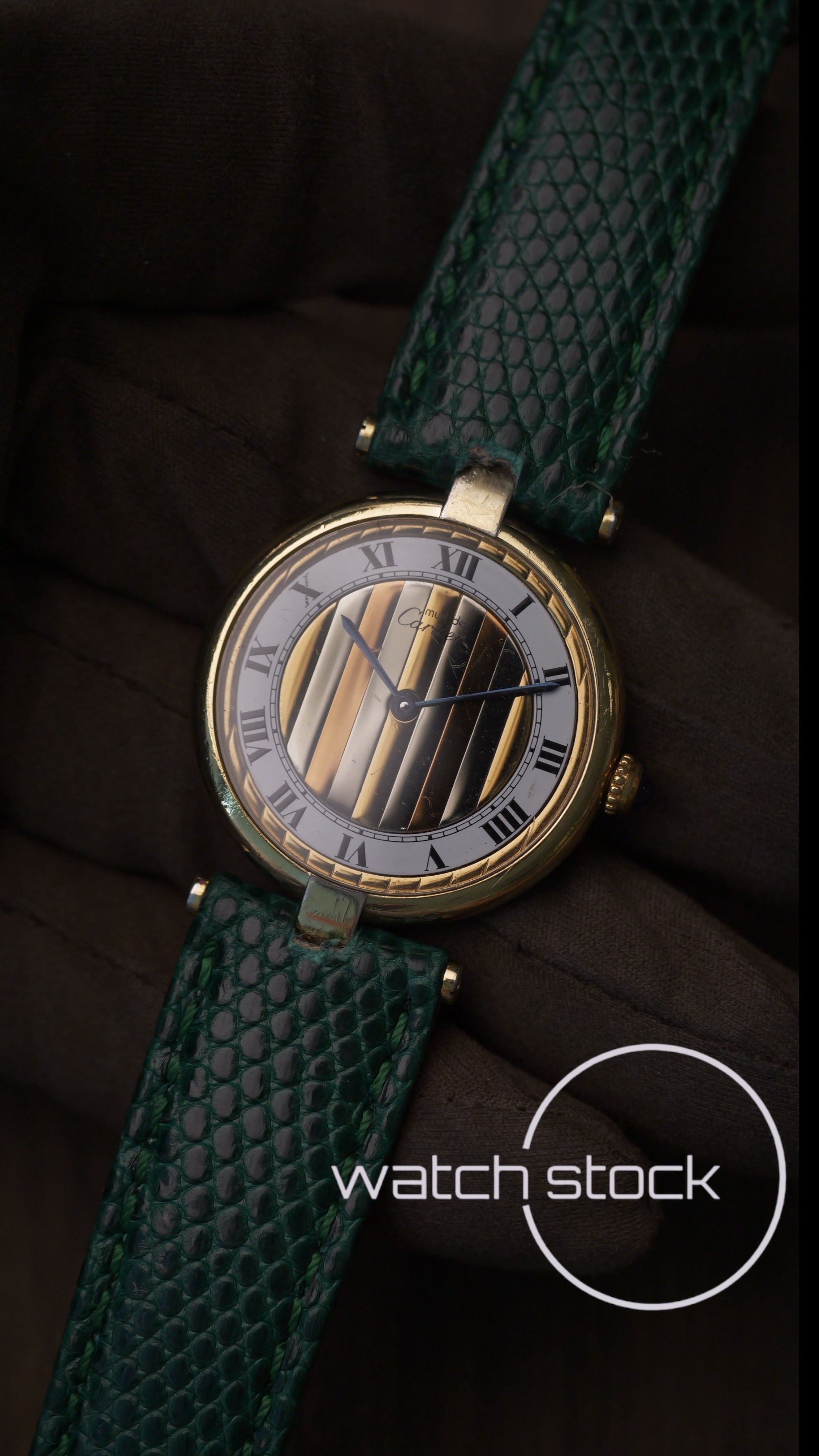 Cartier Vendome 30mm trinity dial unisex 1980