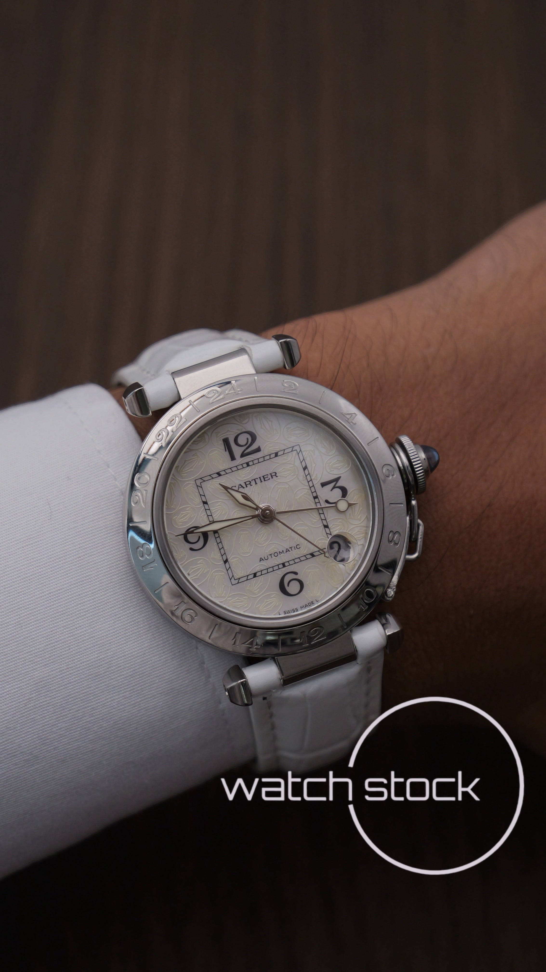 Cartier Pasha ref. 2377 MOP Dial Edizione Speciale Natale 2004