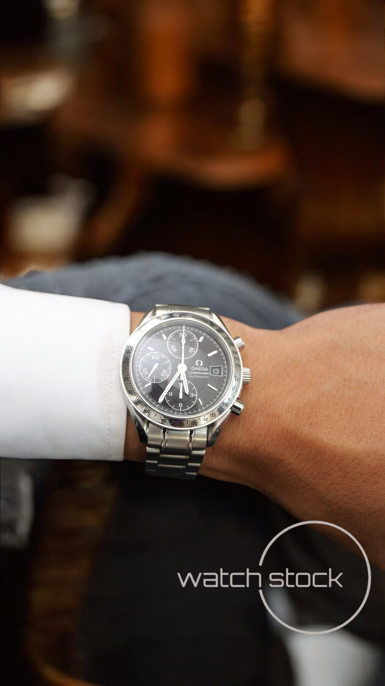 Omega speedmaster date (39mm) condizioni eccezionali Ref. 3513.50 automatic black dial