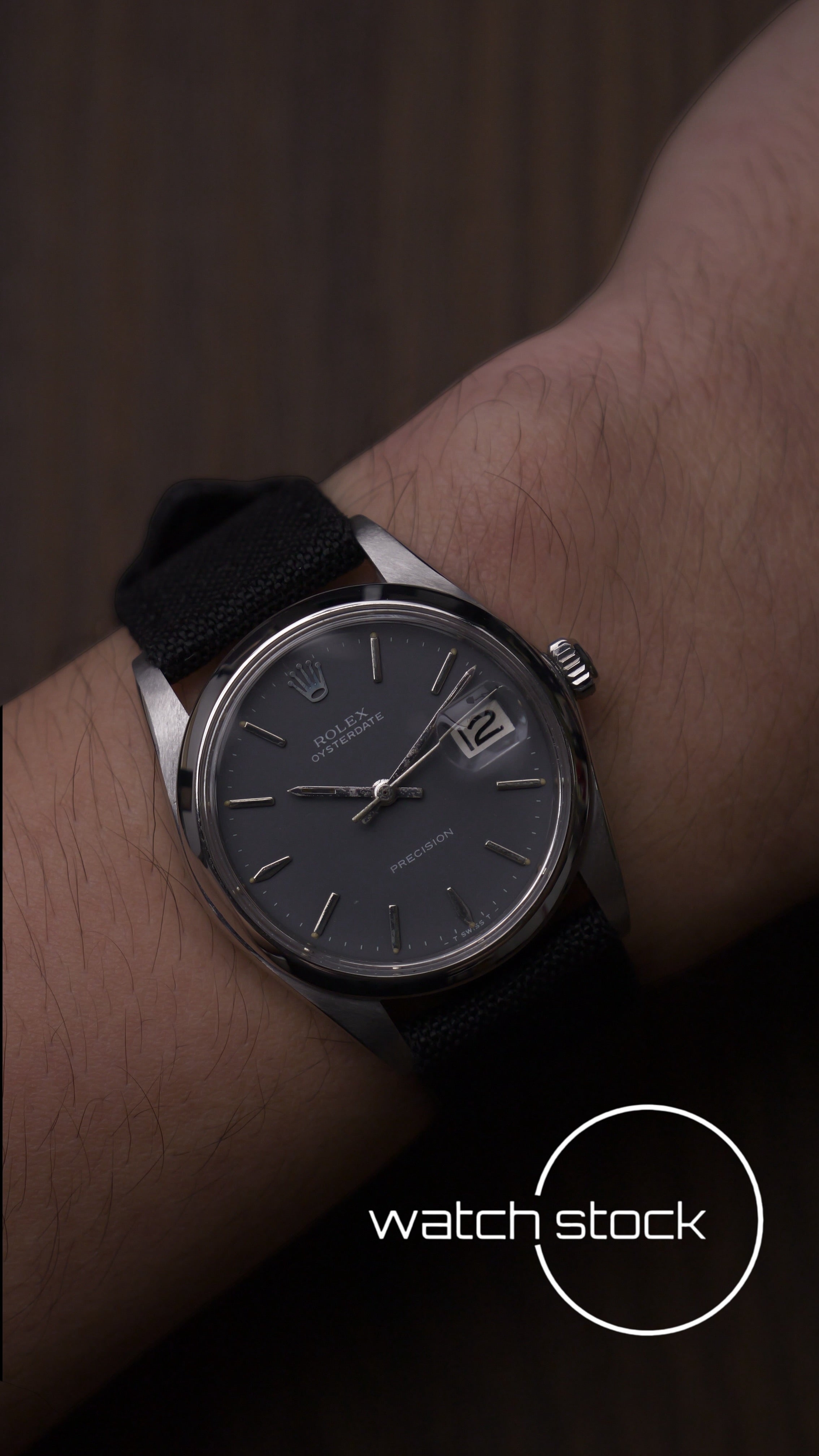 Rolex precision 34mm ref.6694 Grey Dial