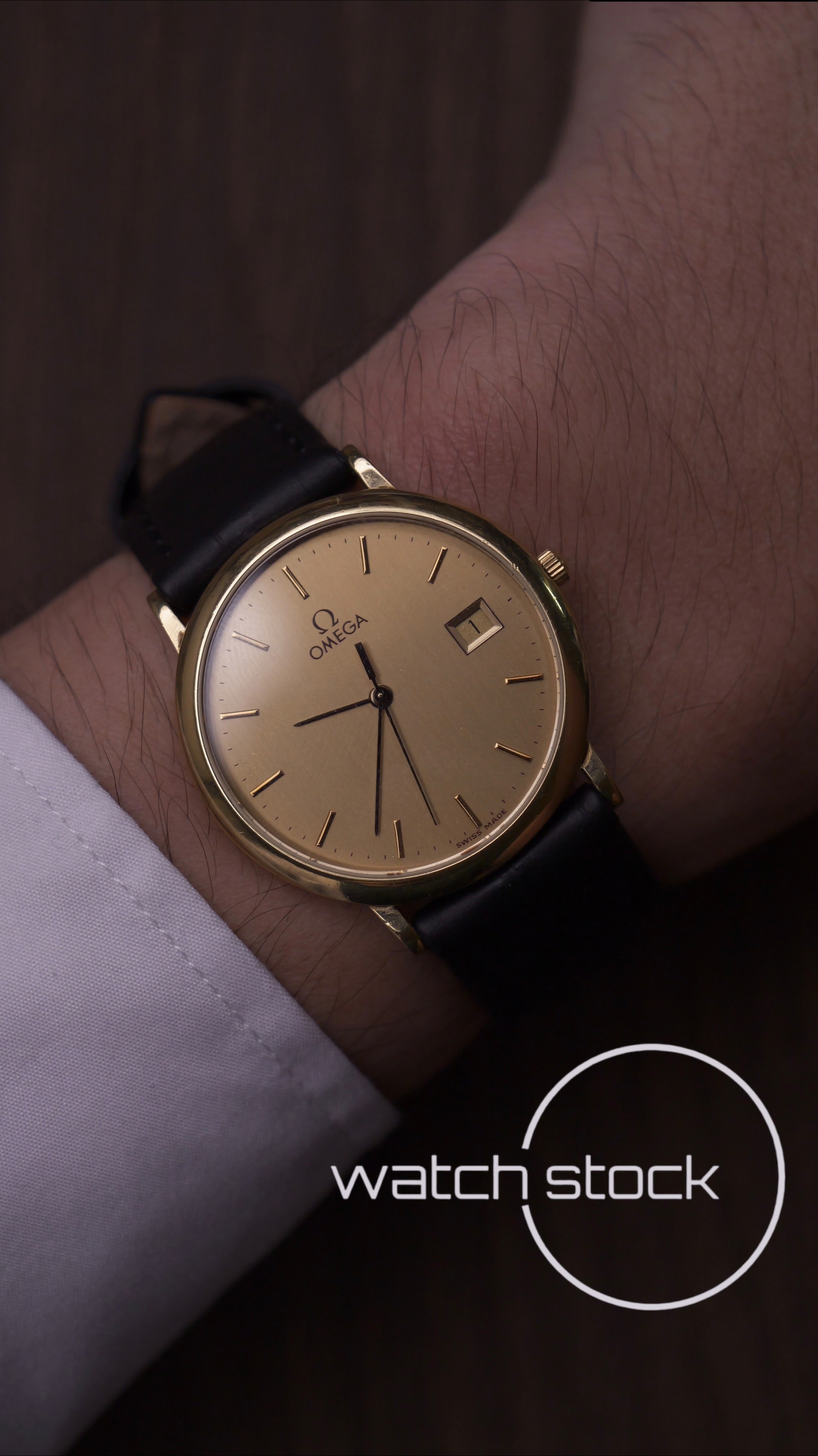 Omega De ville vintage 33mm placcato oro