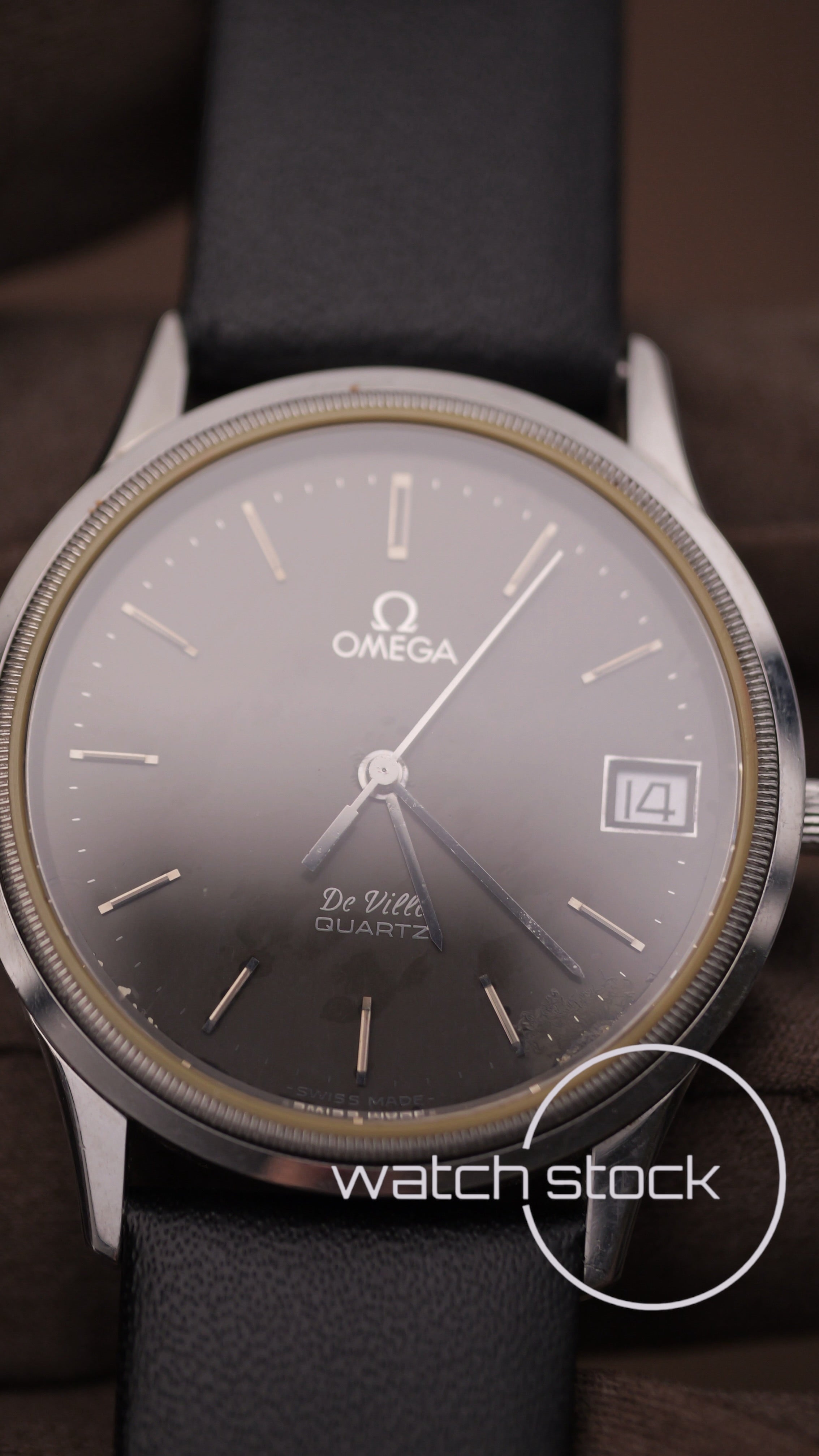 Omega De Ville vintage Quartz Black Dial