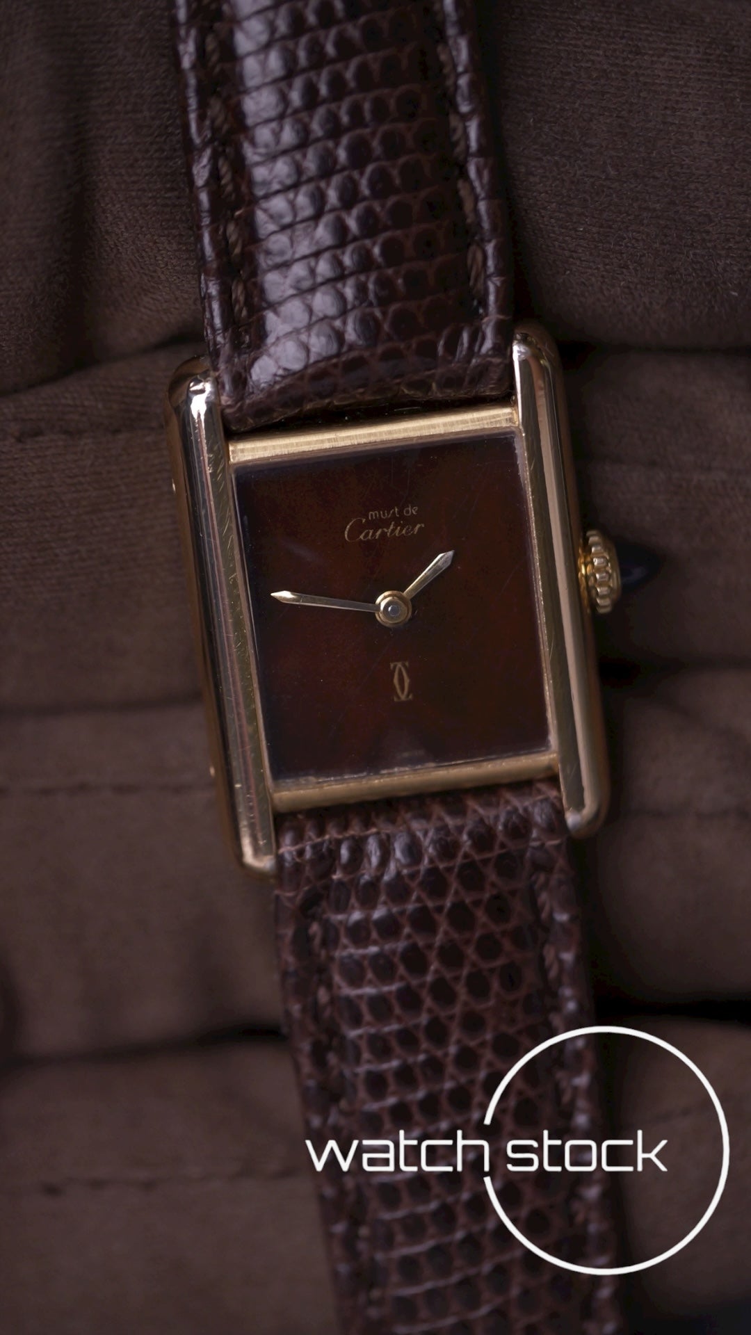 Cartier Tank lady turtle+spyder dial 1970
