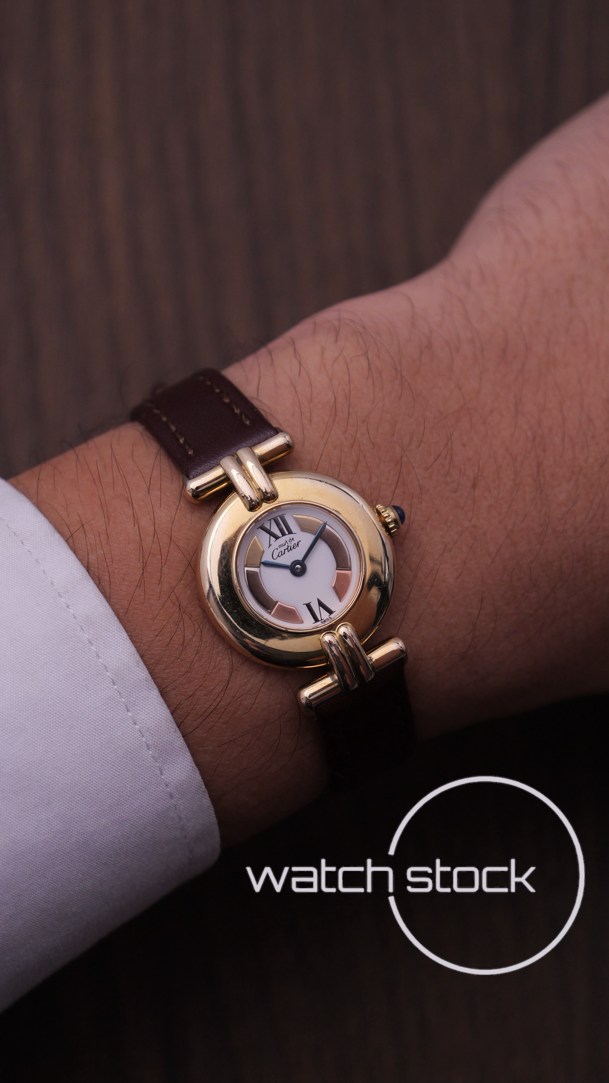Cartier colisee trinity dial 24mm ref. 590002  quartz