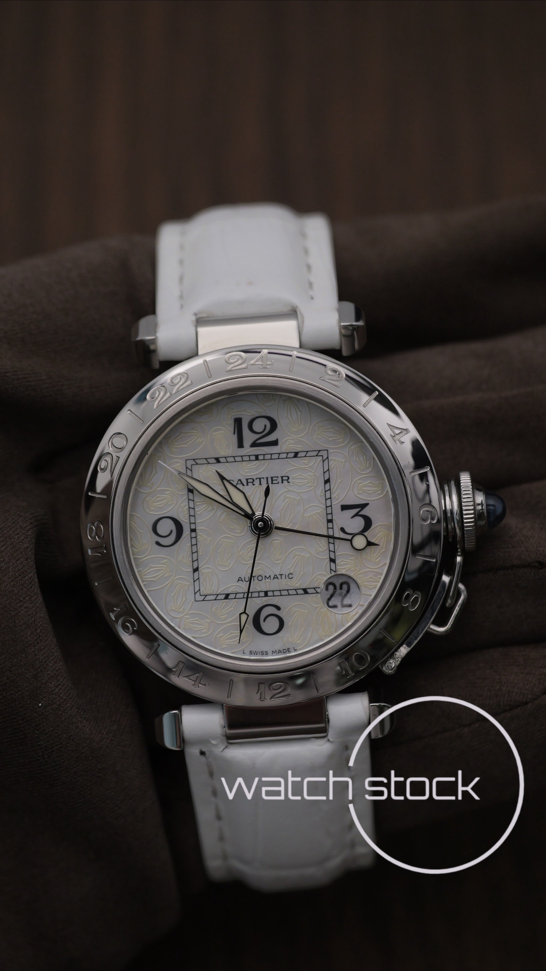 Cartier Pasha ref. 2377 MOP Dial Edizione Speciale Natale 2004