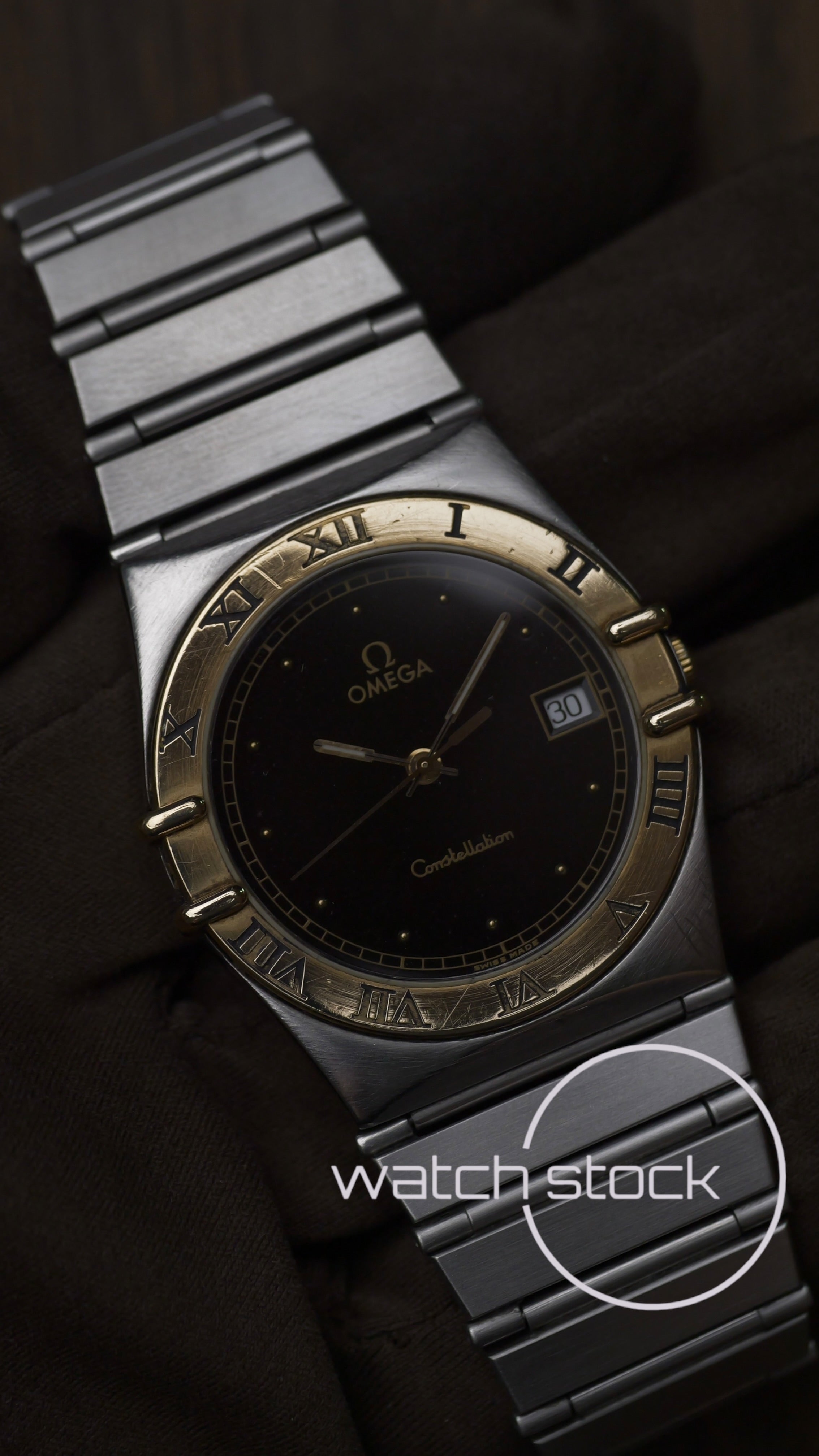 Omega constellation quarz (34mm) black dial vintage