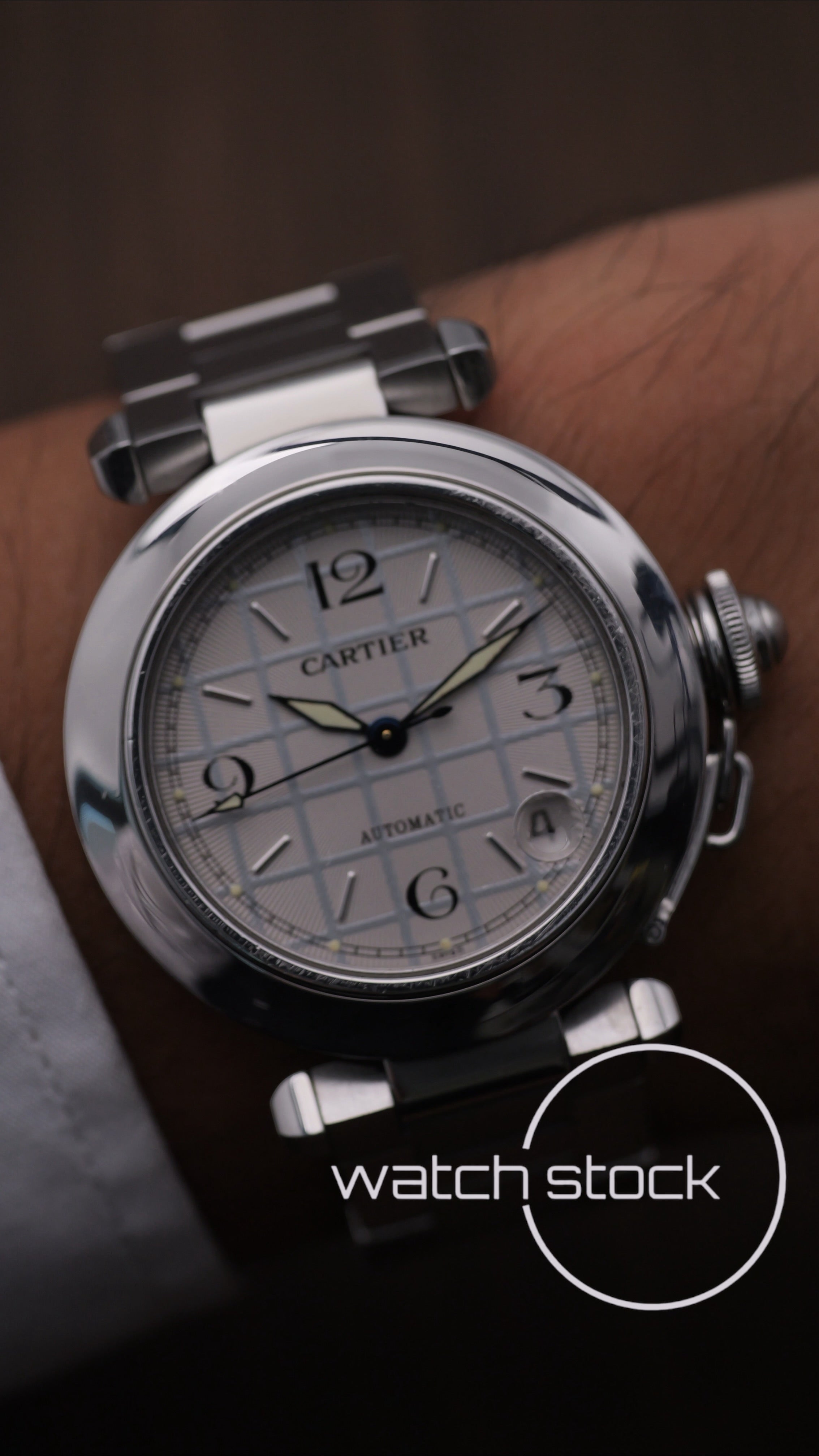 Cartier Pasha Automatic 35mm ref.2324 Grey dial Full Set