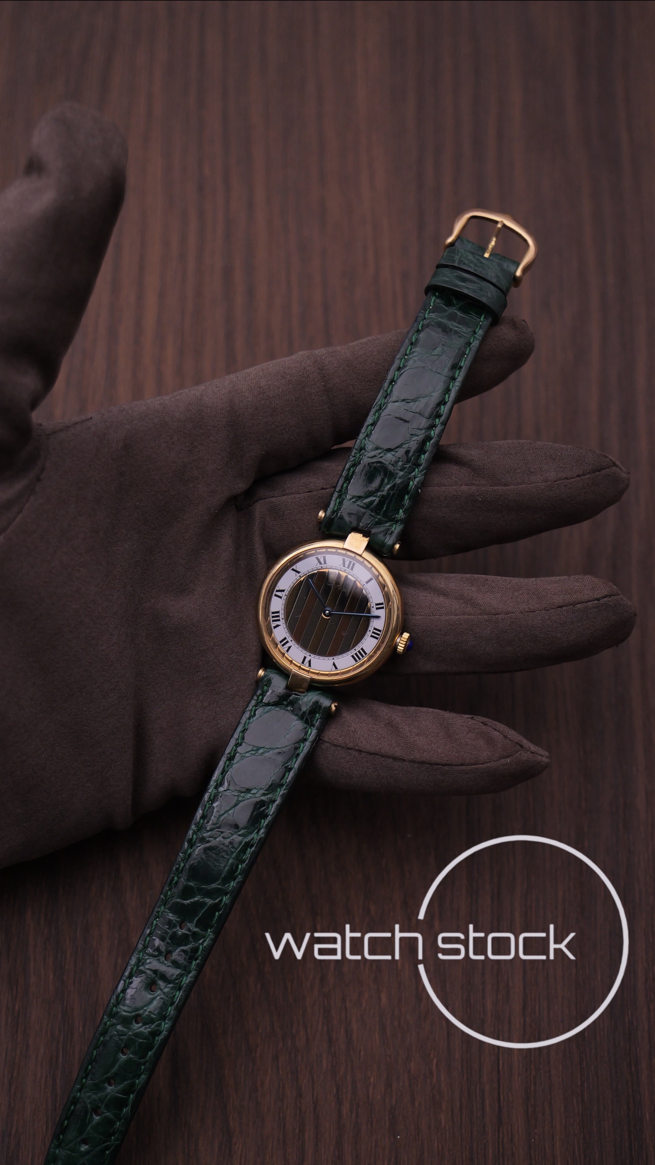 Cartier Vendome 30mm Trinity dial anno 1980