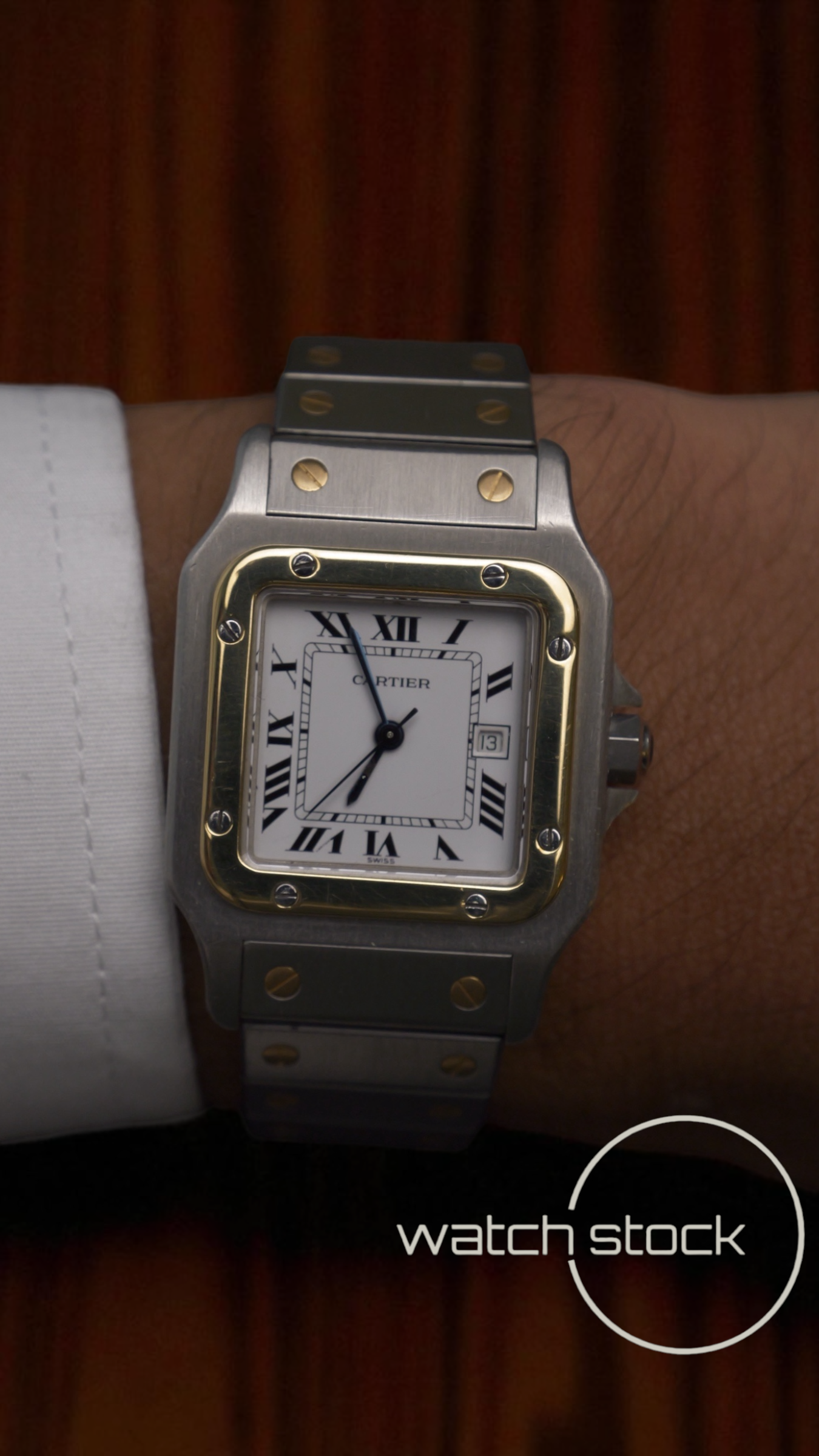 Cartier santos carré FULL SET 29x41mm santos de cartier 1172961 Automatic