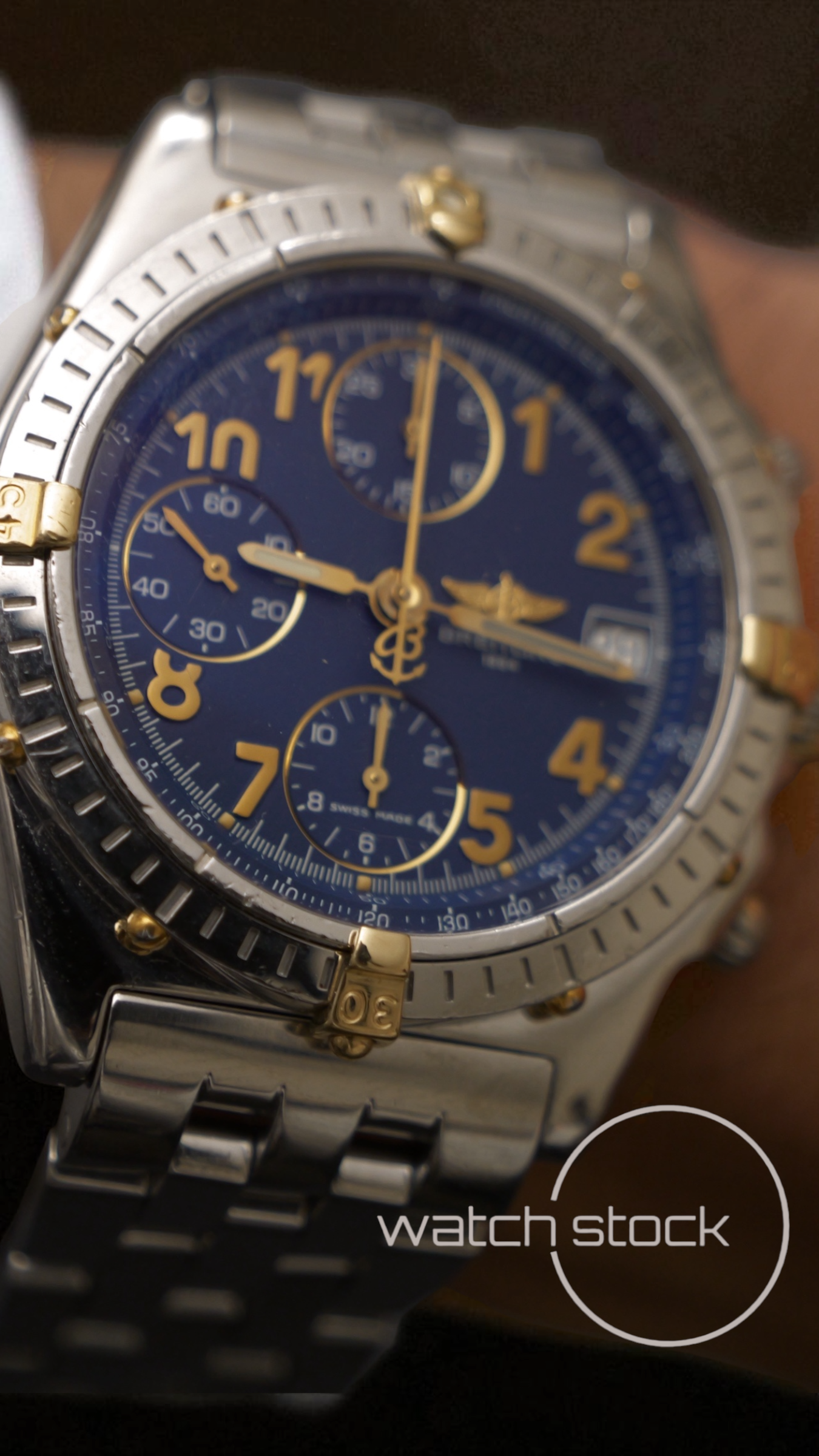 Breitling chronomat blue dial ref.B13050.1 Automatic