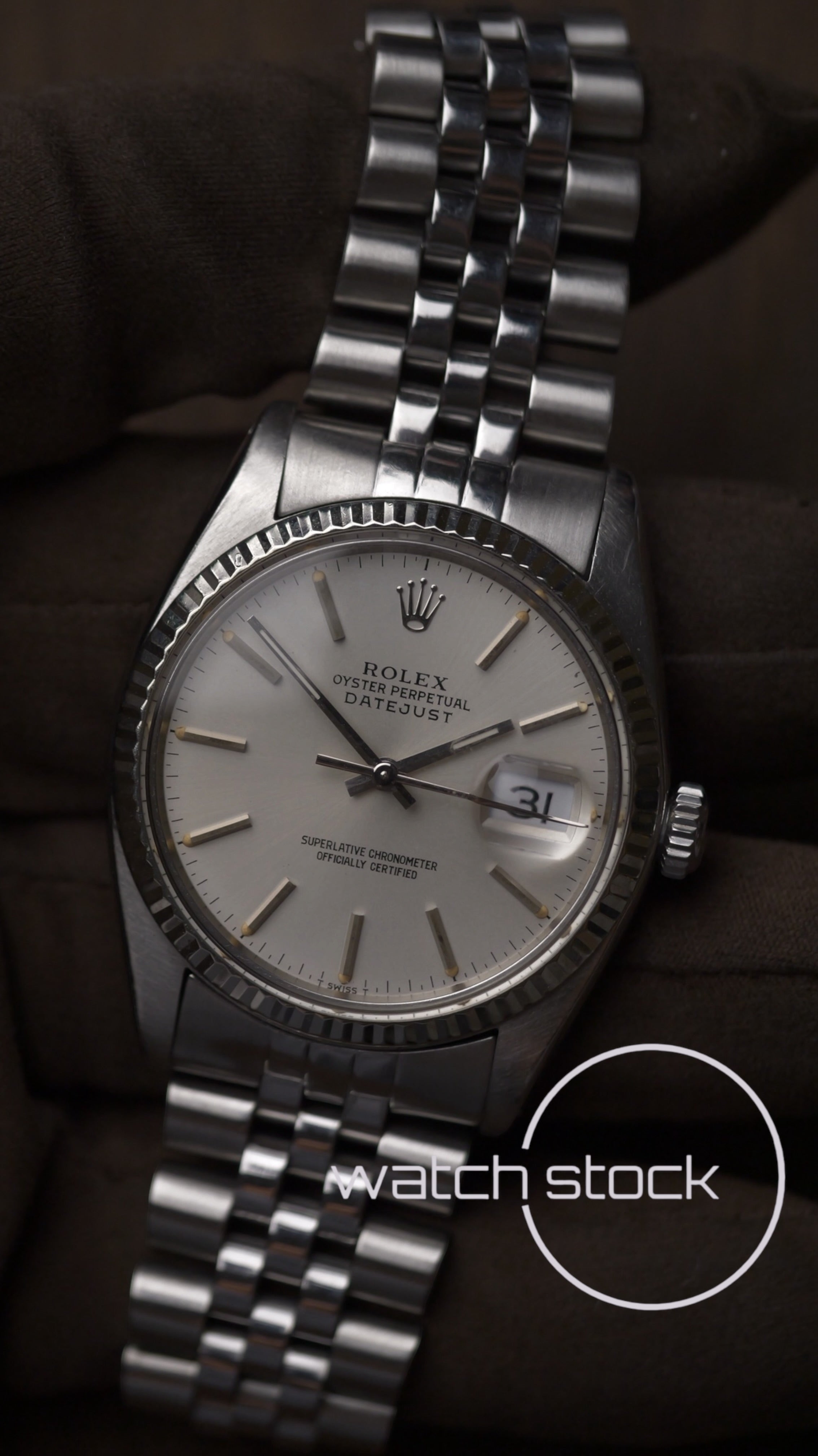 Rolex datejust 36mm 16014 argènté dial