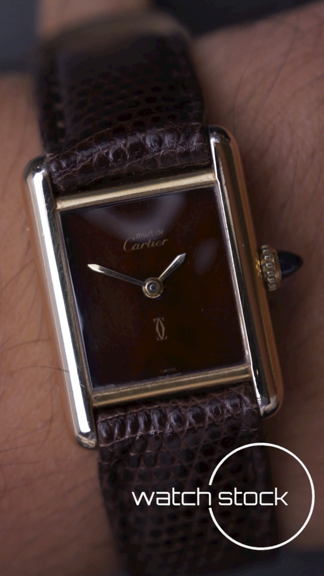 Cartier Tank lady turtle+spyder dial 1970