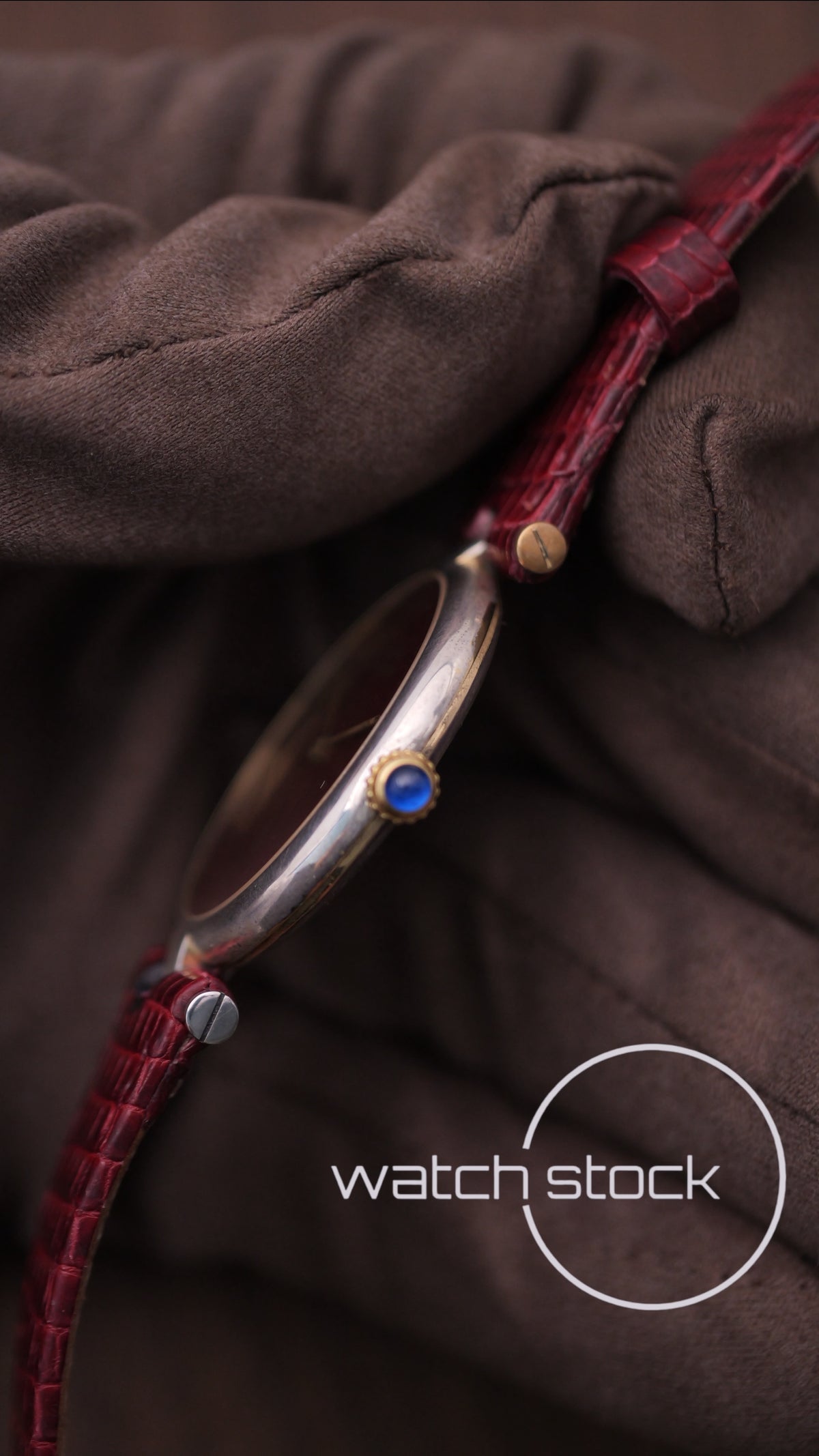 Cartier Vendome ref.590003 30mm Burgundy dial 1980
