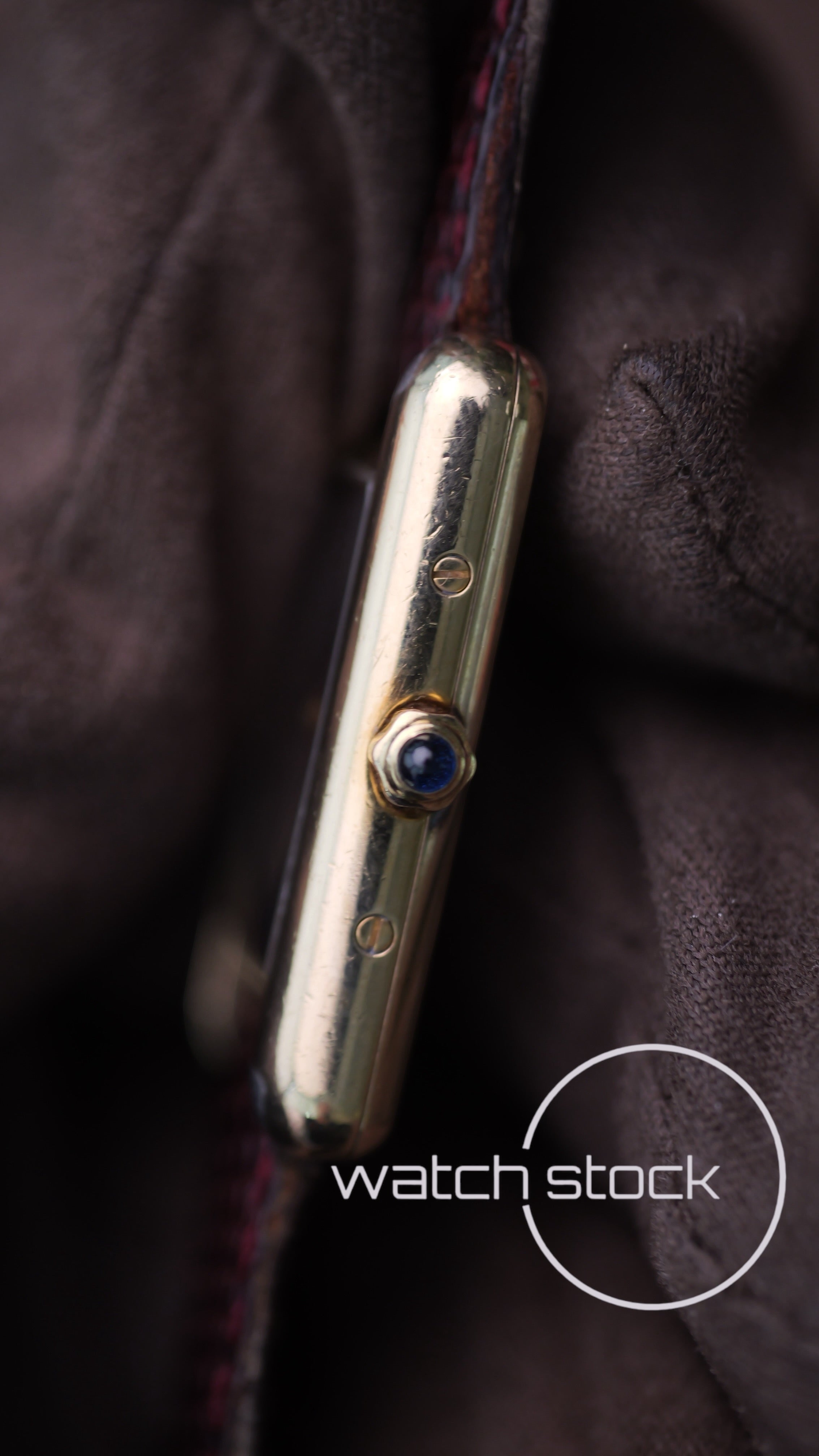 Cartier Tank TG3 Burgundy Dial 1980