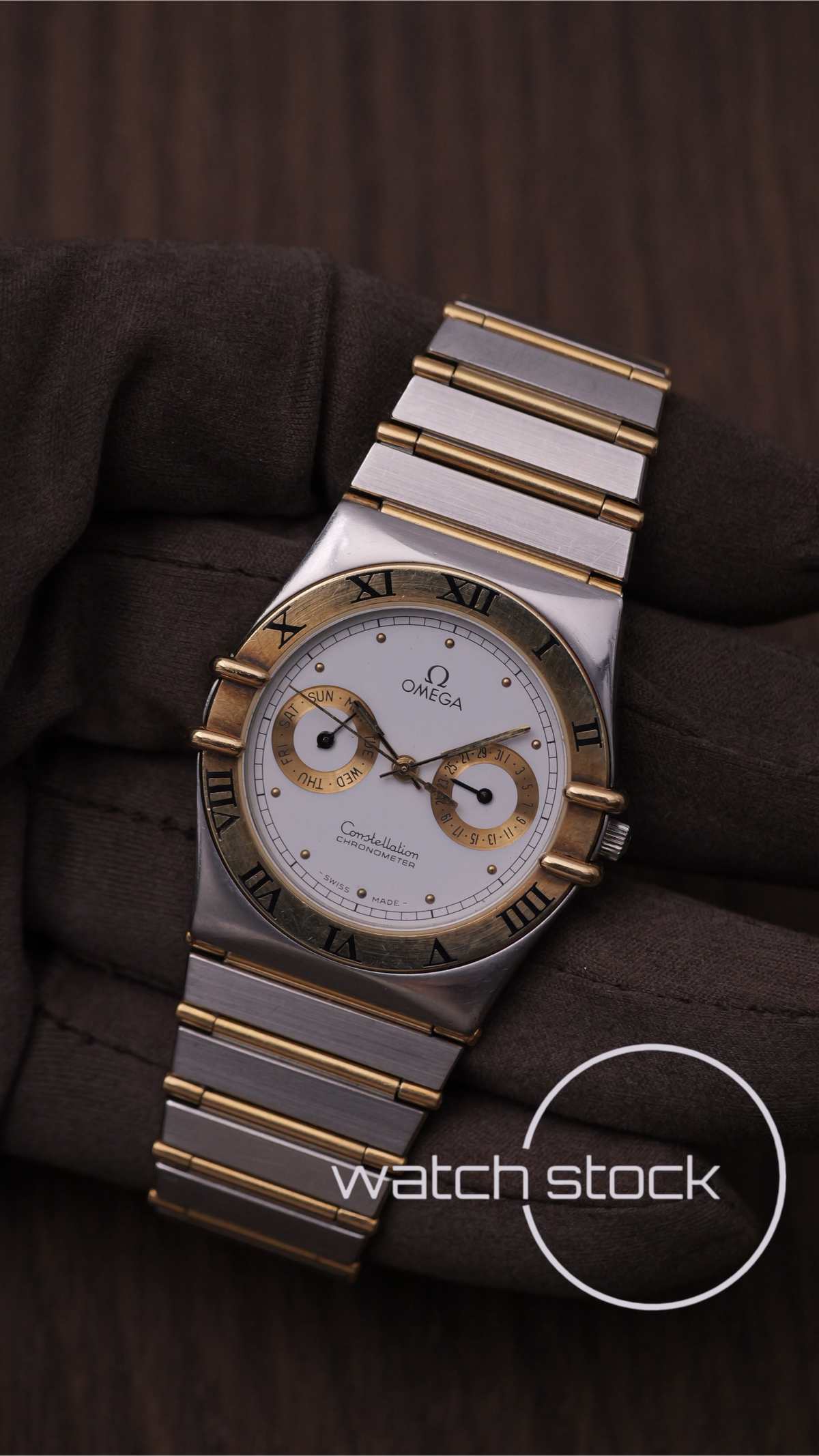 Omega constellation day-date 34mm two-tone