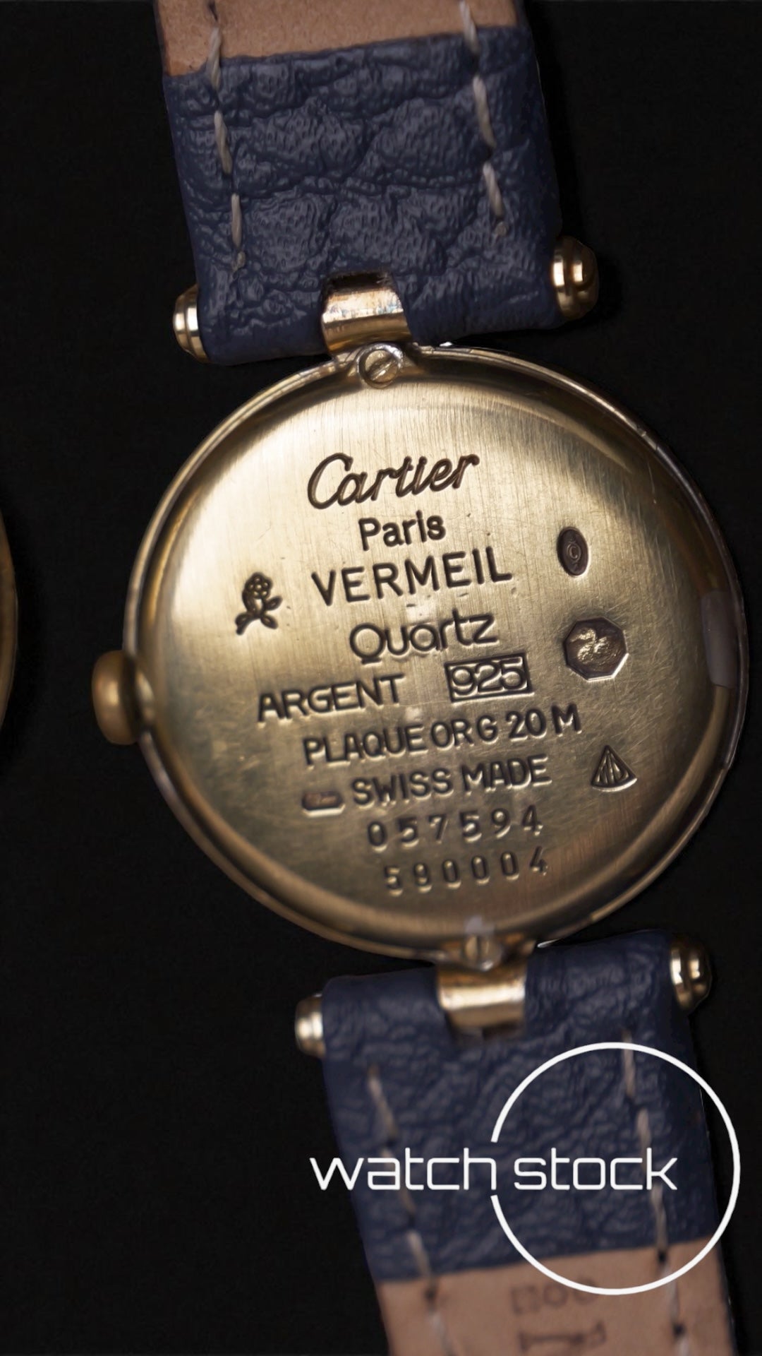 Coppia Cartier Vermeil referenza 590003/590004