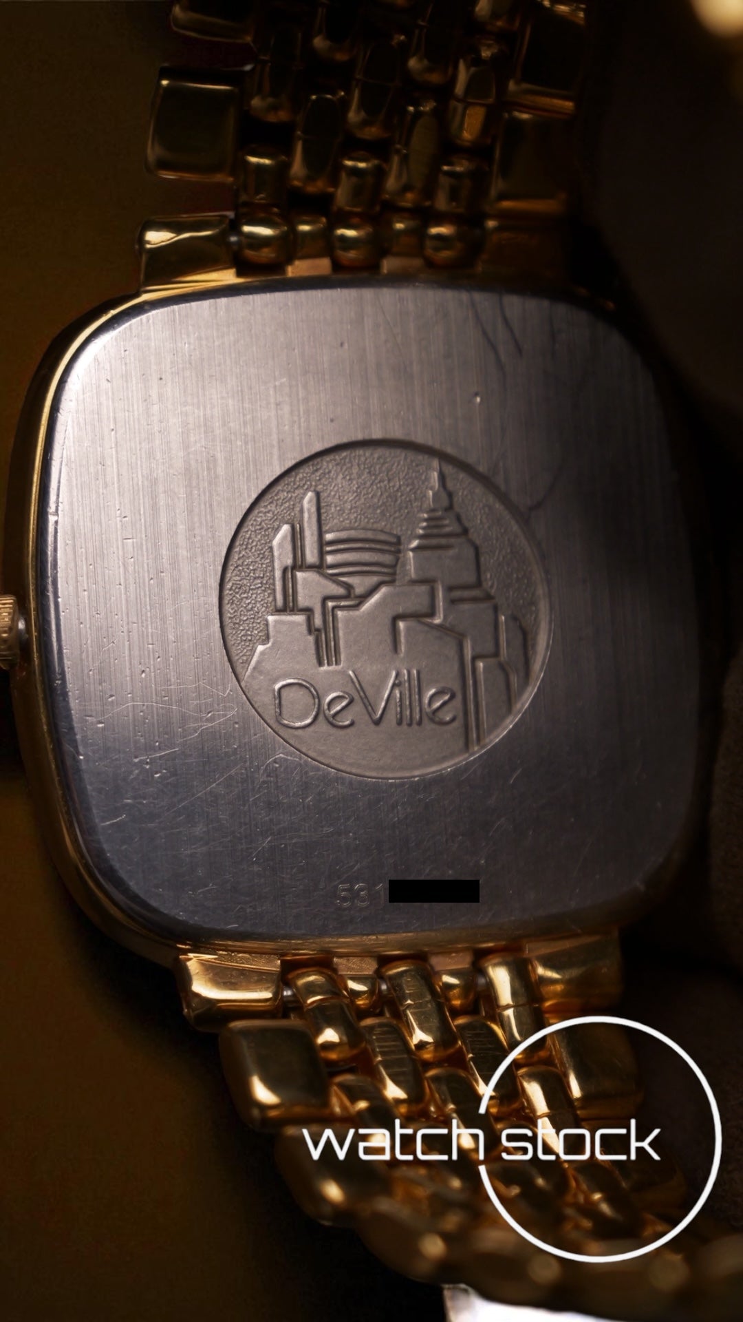 Coppia Omega de ville bracciale chicchi di riso placcati oro ref: 39508772 anno 1989