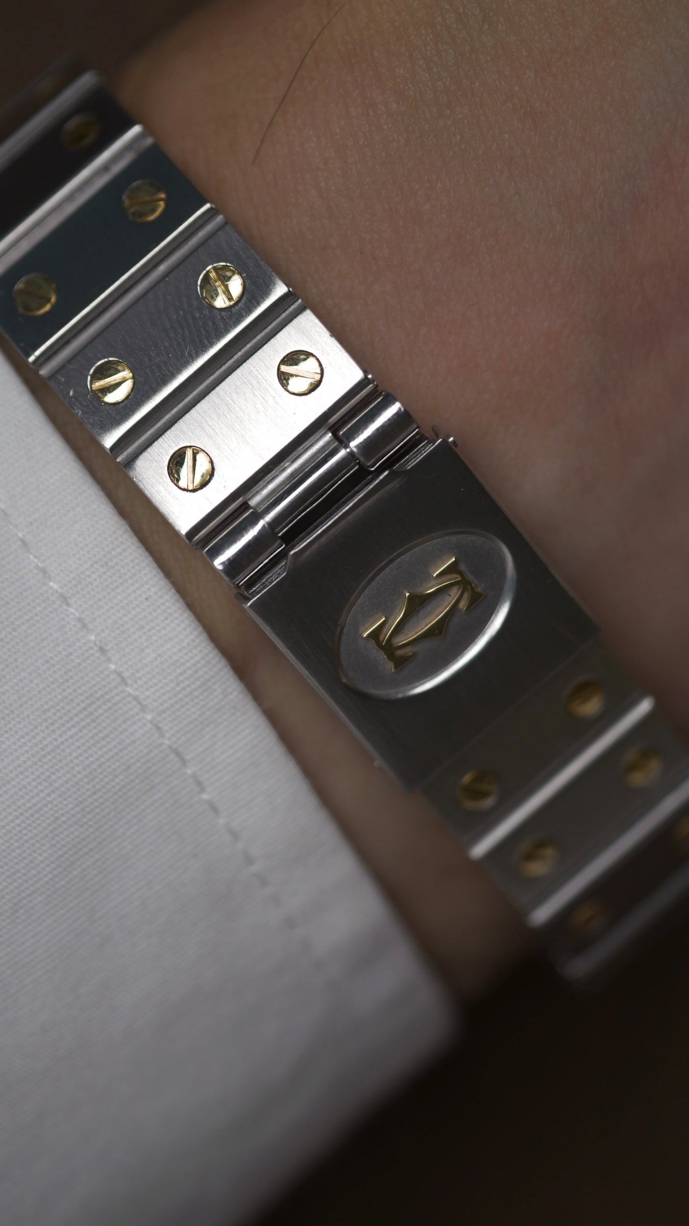 Cartier santos Octagon 30mm Large men ref.2966 Automatic