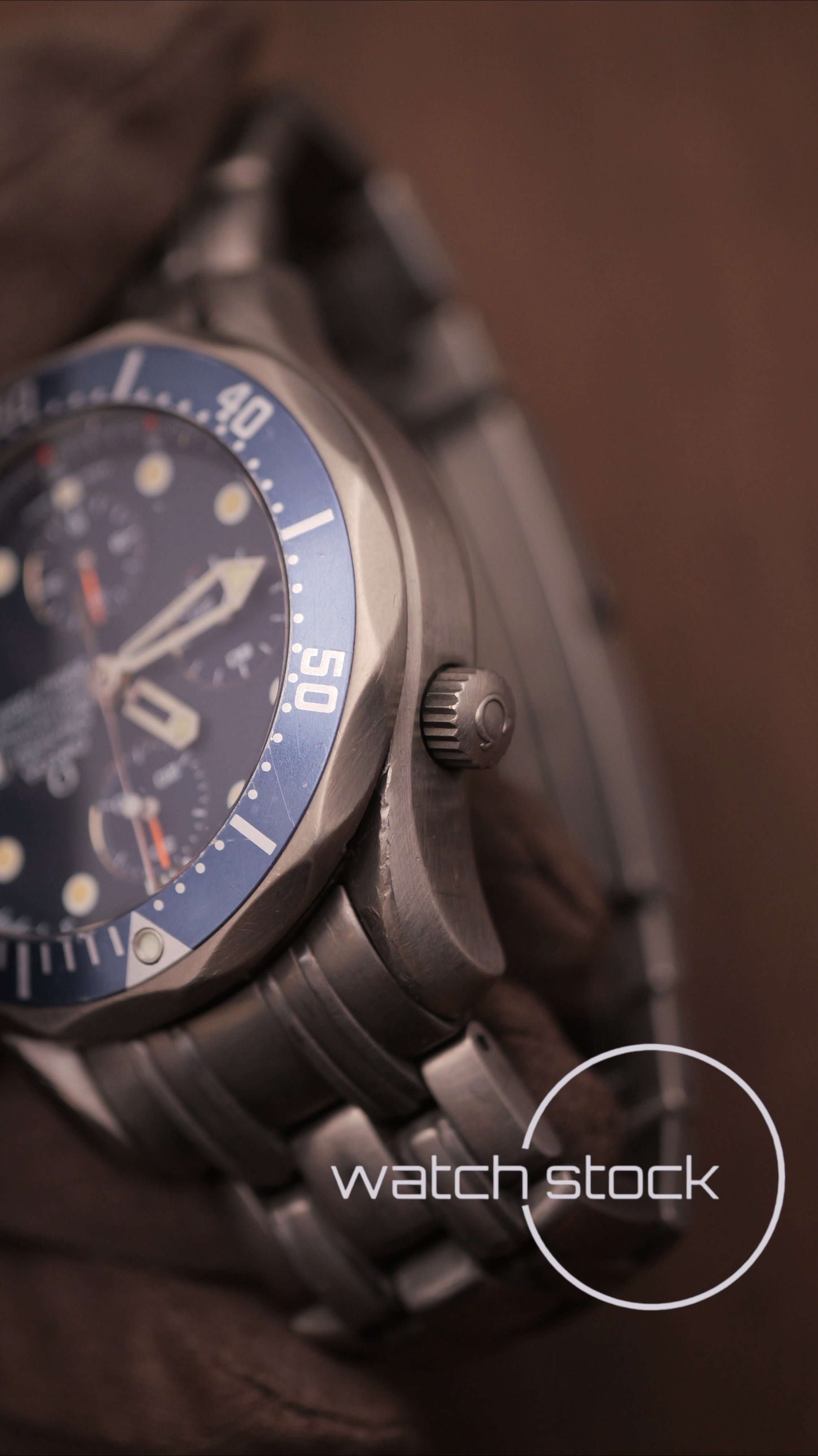 Omega seamaster 300m Chrono titanium ref. 178.0504 41mm blue dial
