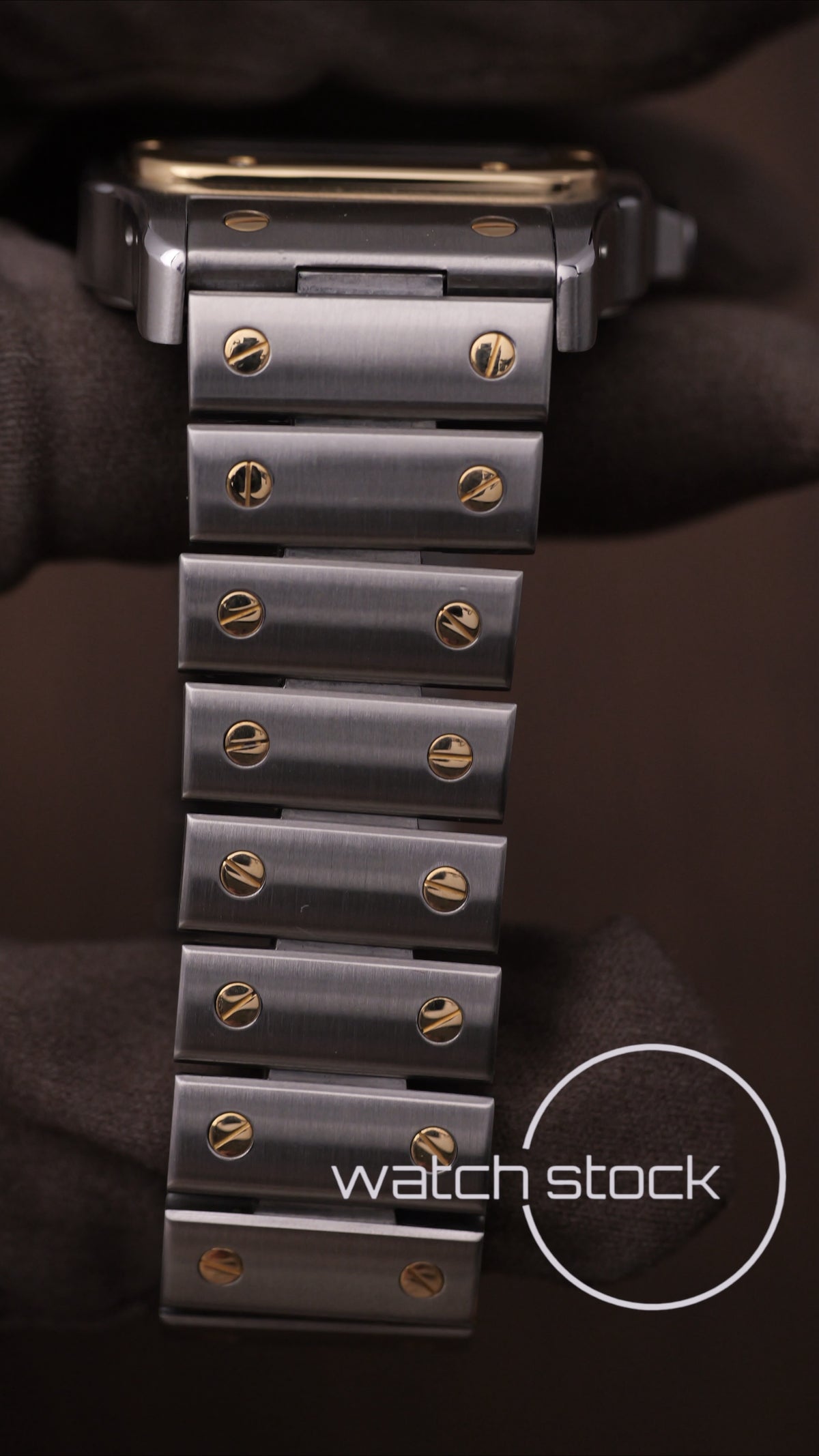 Cartier santos galbee XL Gold Steel ref.2823 Automatic 32x45mm