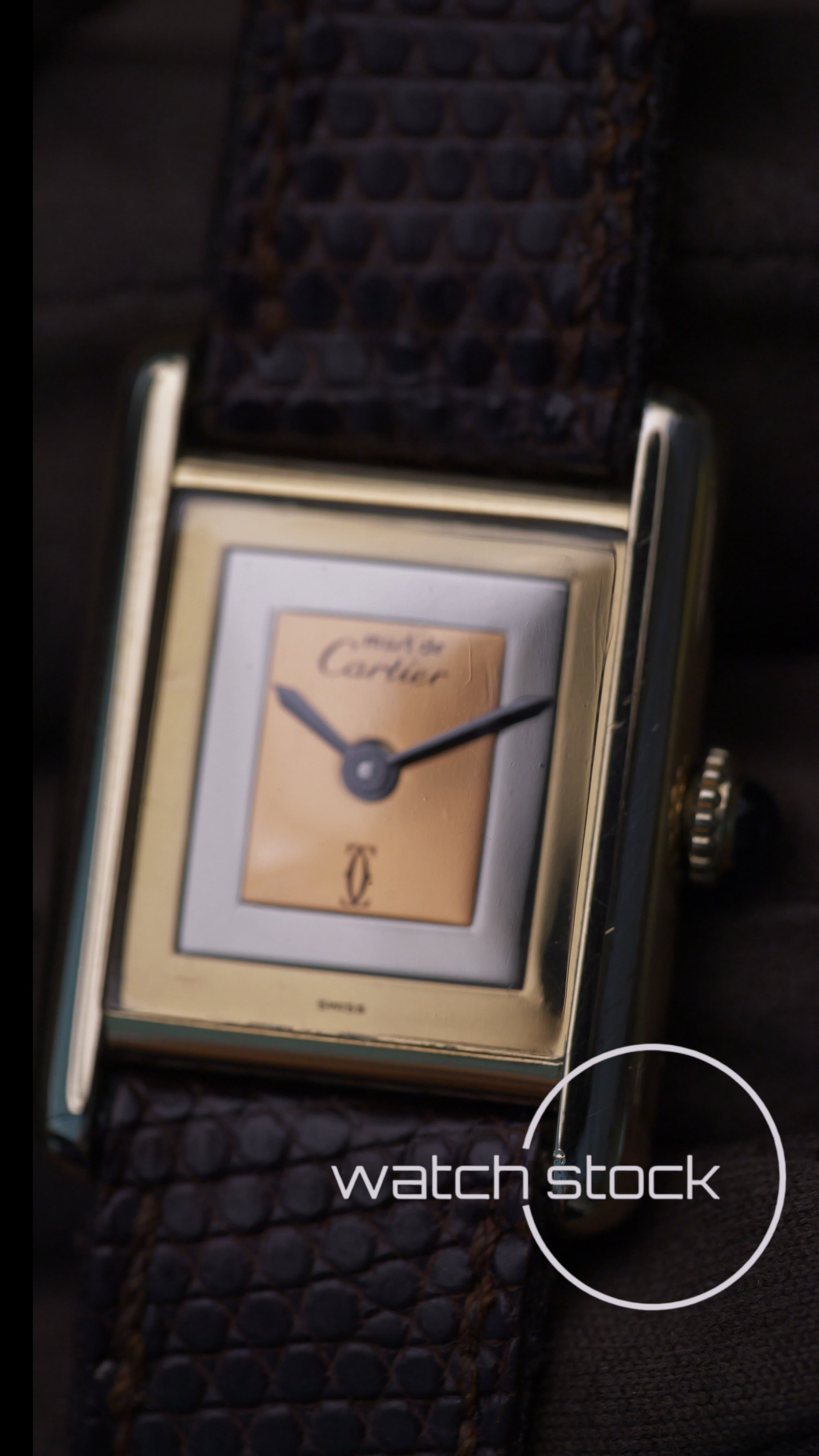 Cartier Tank TG3 quadrante trinity 1980