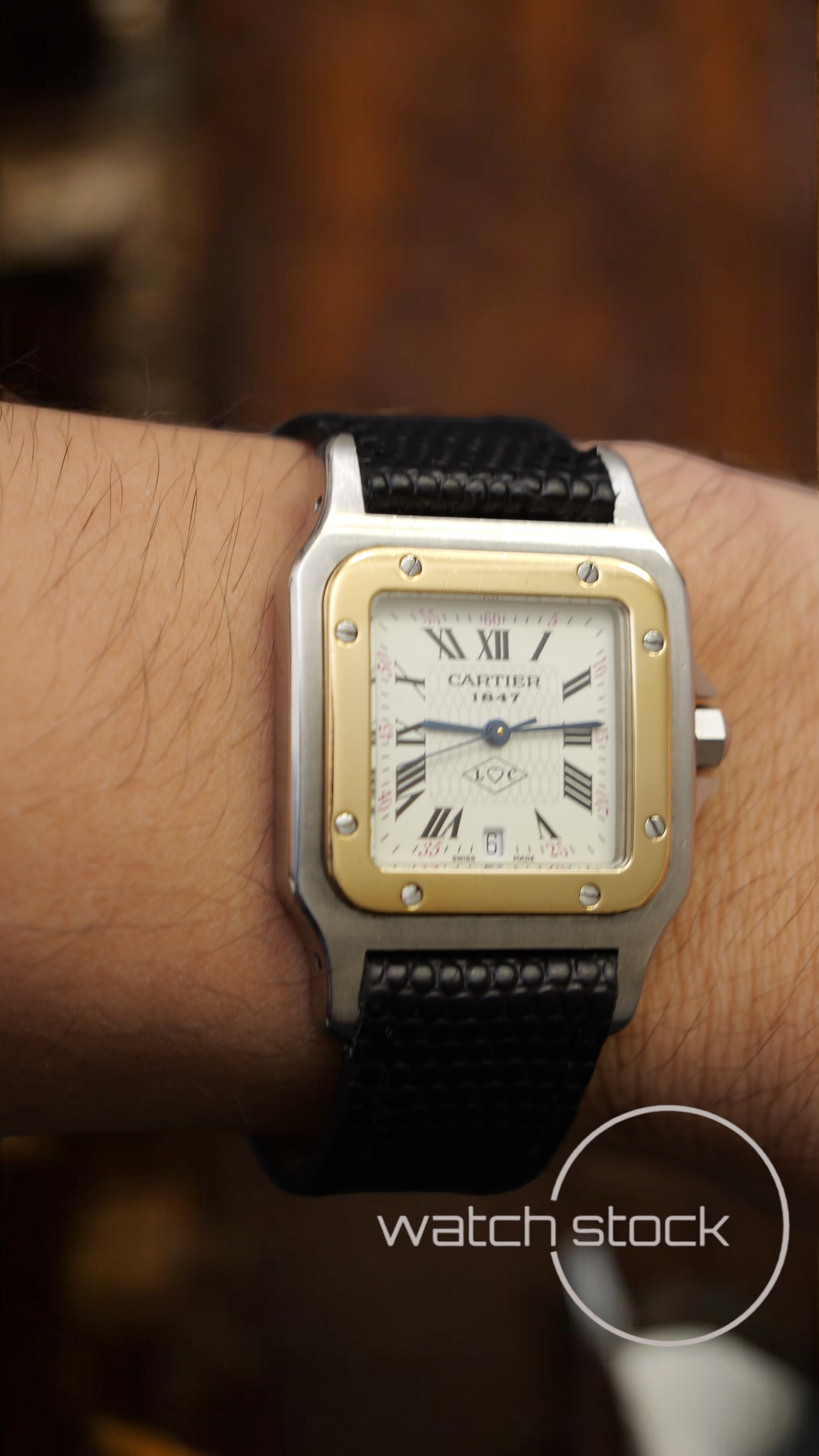 Cartier santos galbe anniversario 150th (RARO) 29x41mm santos de cartier quarz