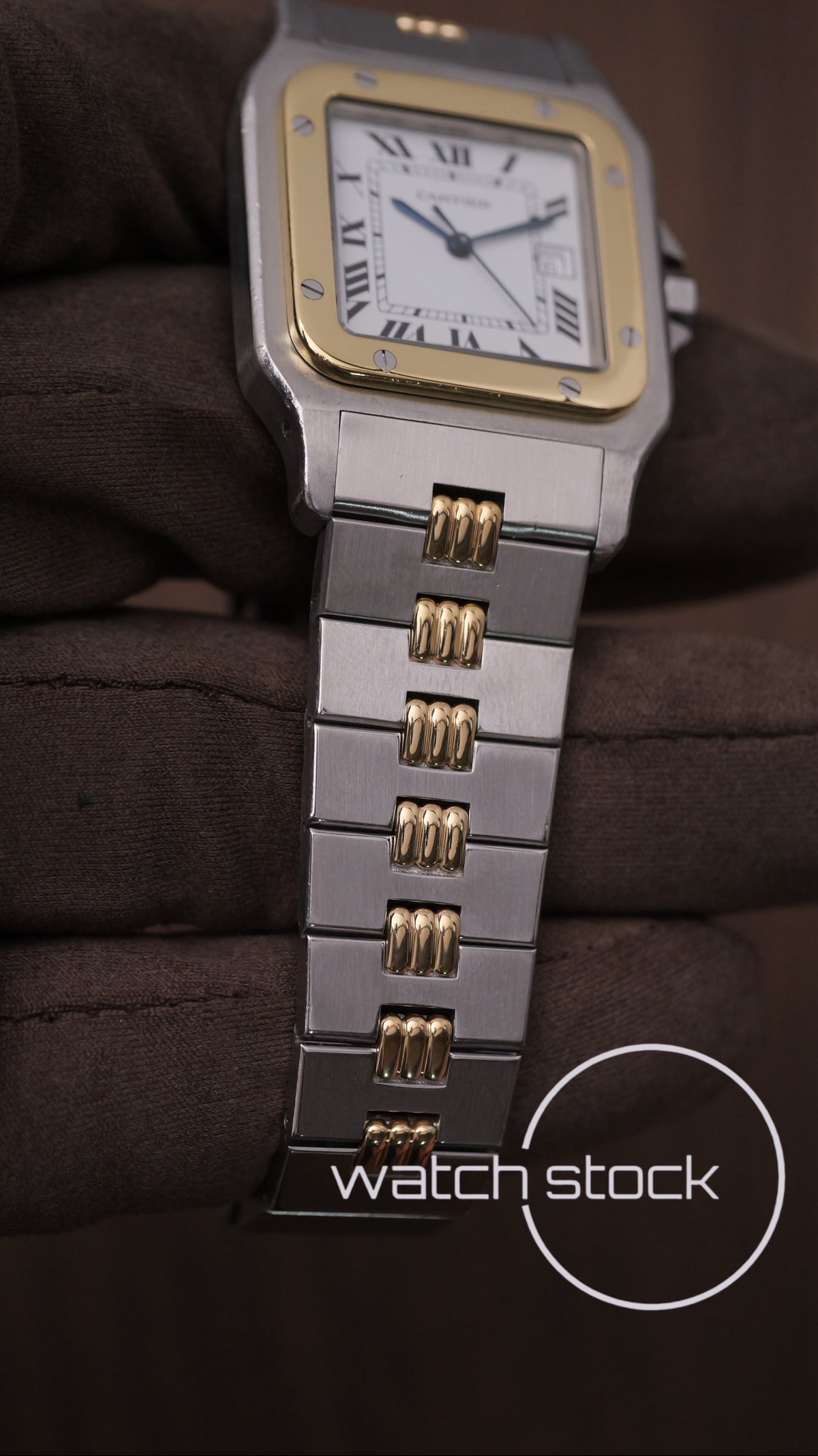 Cartier santos carré ref.2961 Godron Automatic vintage 29x41mm