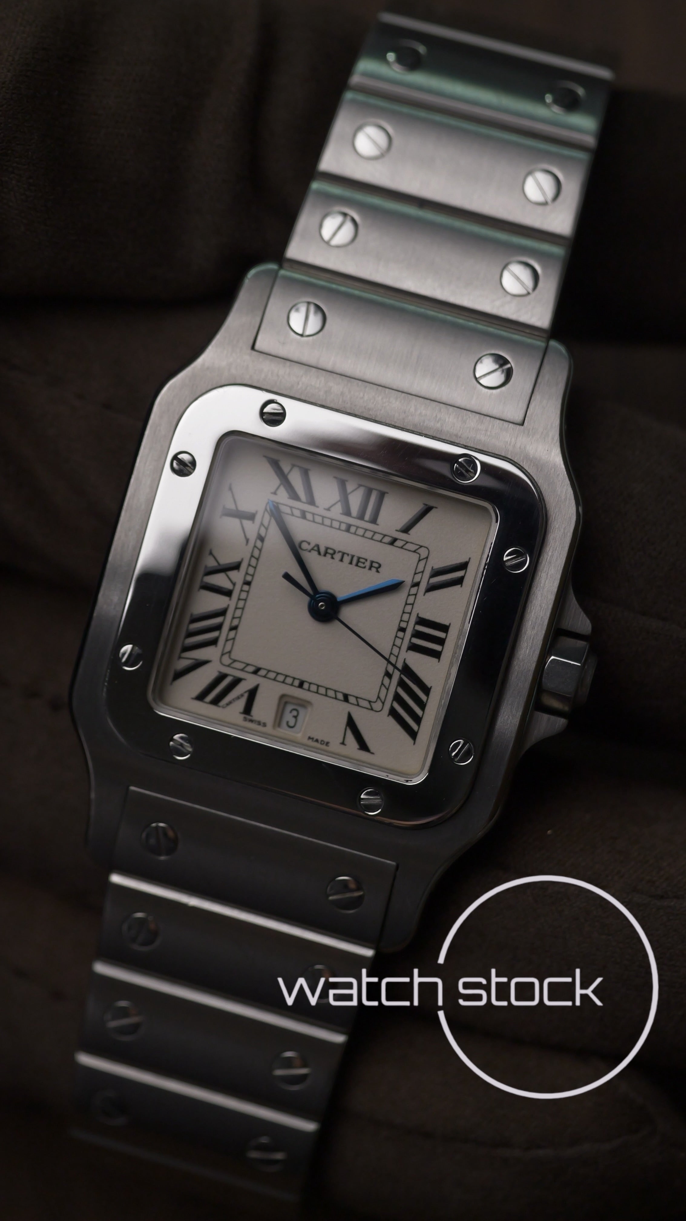 Cartier santos galbee Full set 1564 men quartz 29x41mm