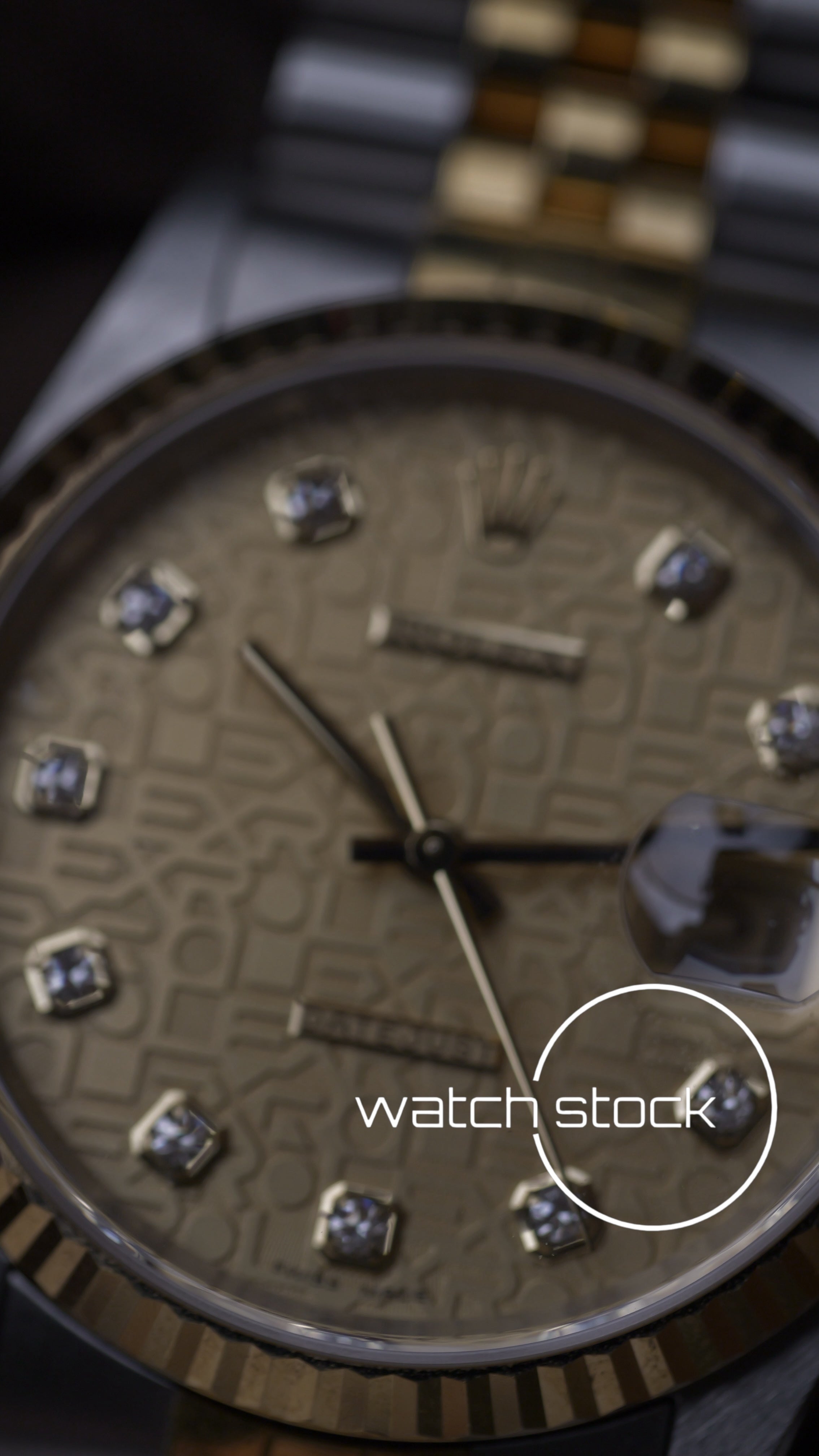 Rolex Datejust 16233G Computer Dial Two Tone Diamonds