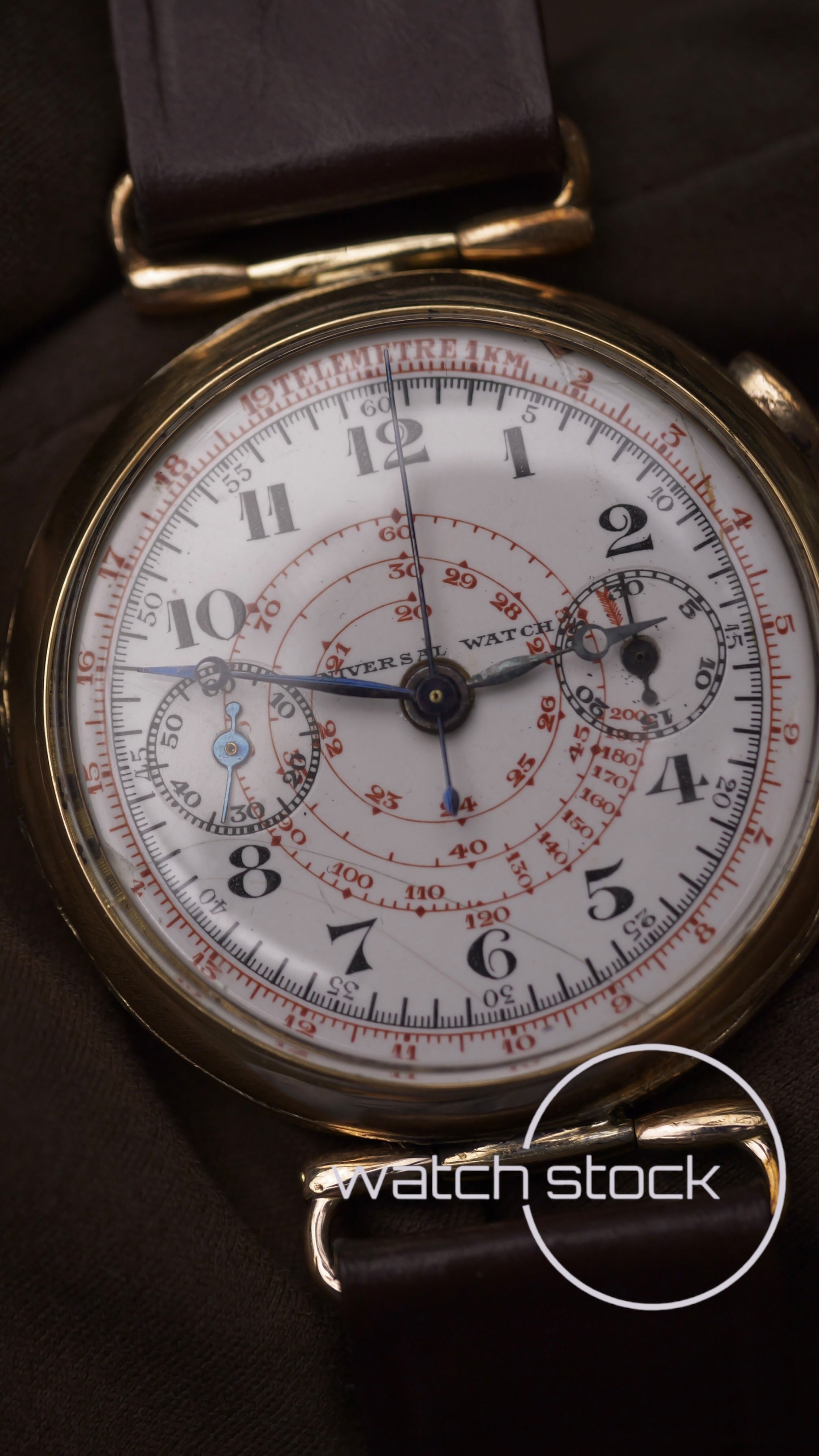 Universal geneve watch monopusher 1930 (40mm) white ceramic dial
