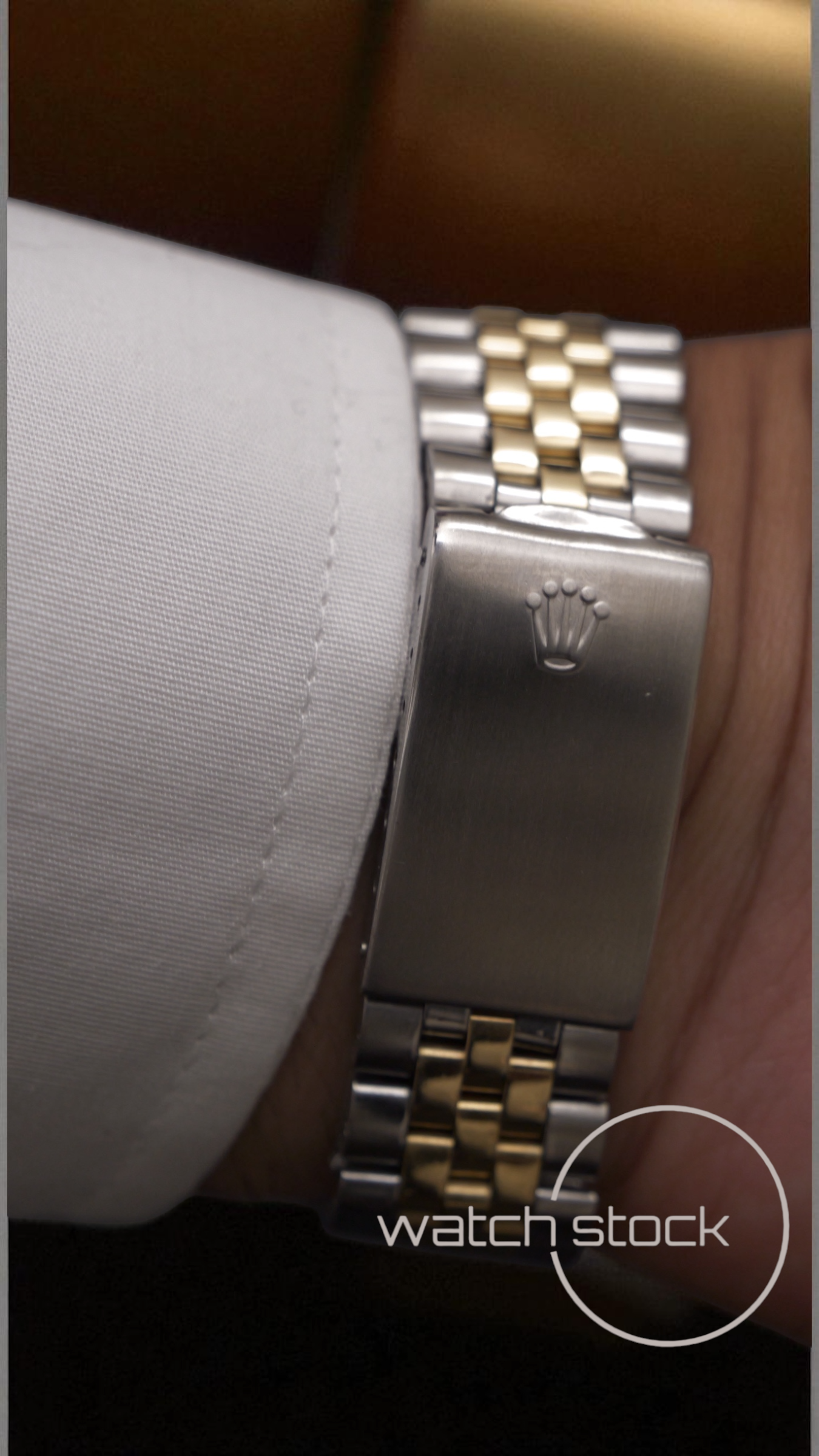 Rolex datejust linen dial 36mm ref. 1601 steel / gold bitonale