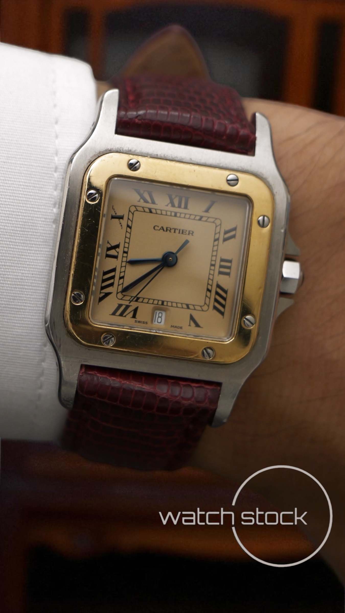Cartier santos galbee 29x41mm ref.187901 quarz