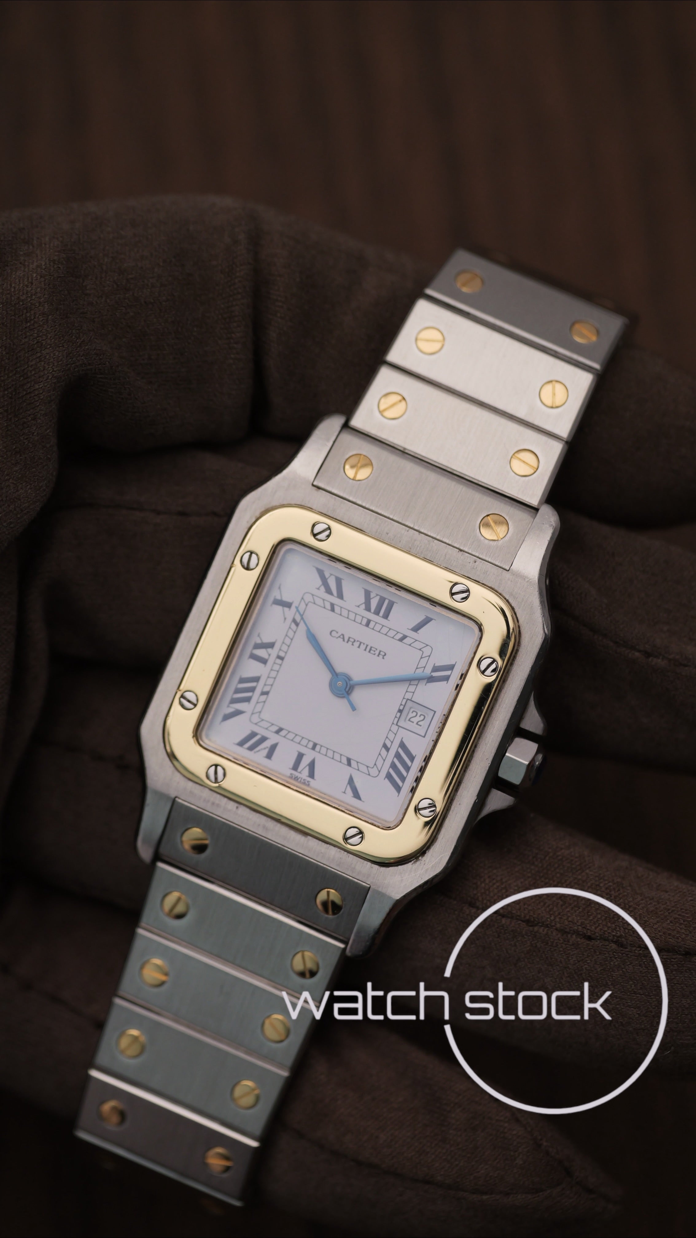 Cartier santos carré CHIUSURA A SCOMPARSA ref.2961 Automatic vintage 29x41mm