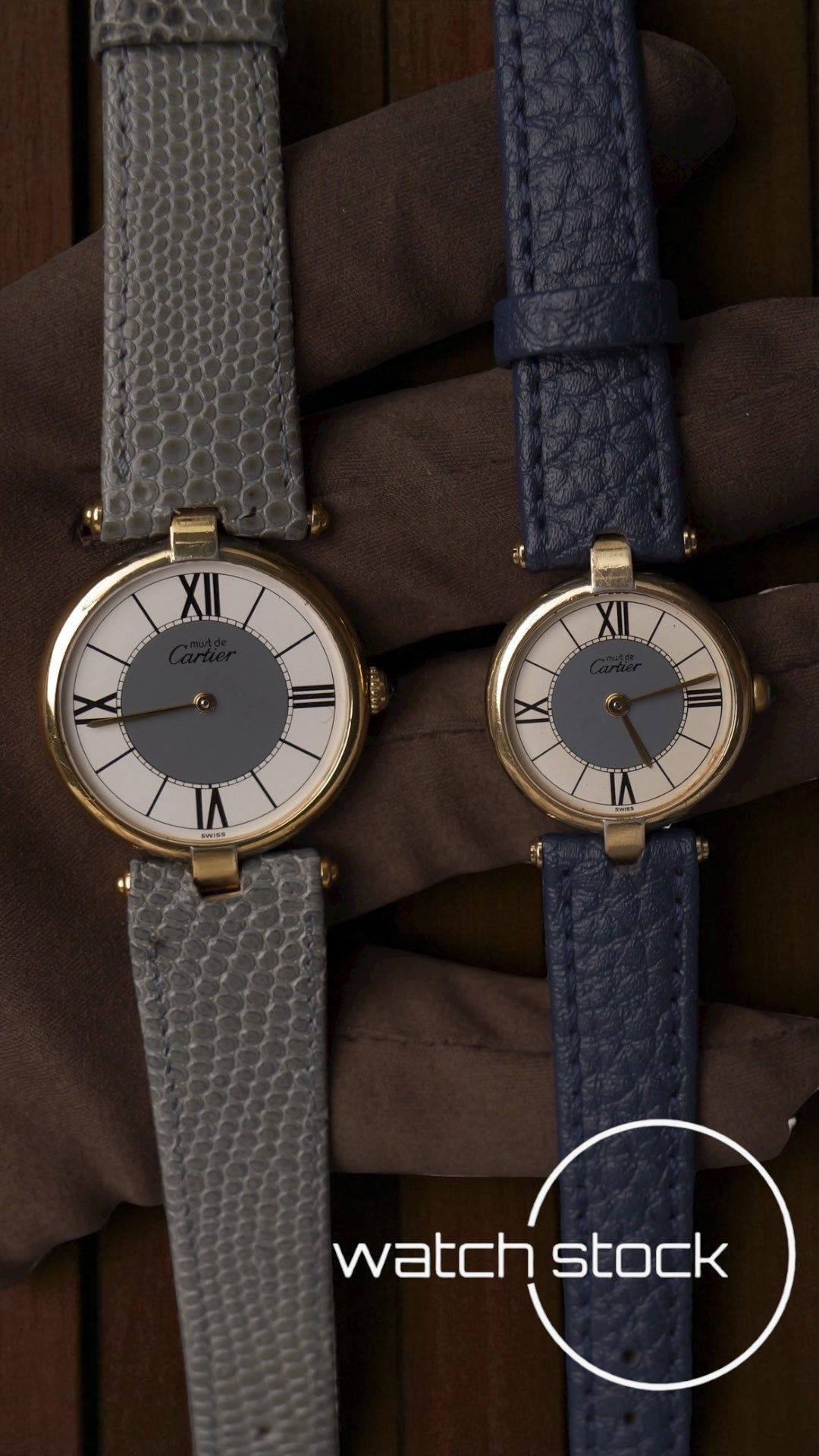 Coppia Cartier Vermeil referenza 590003/590004