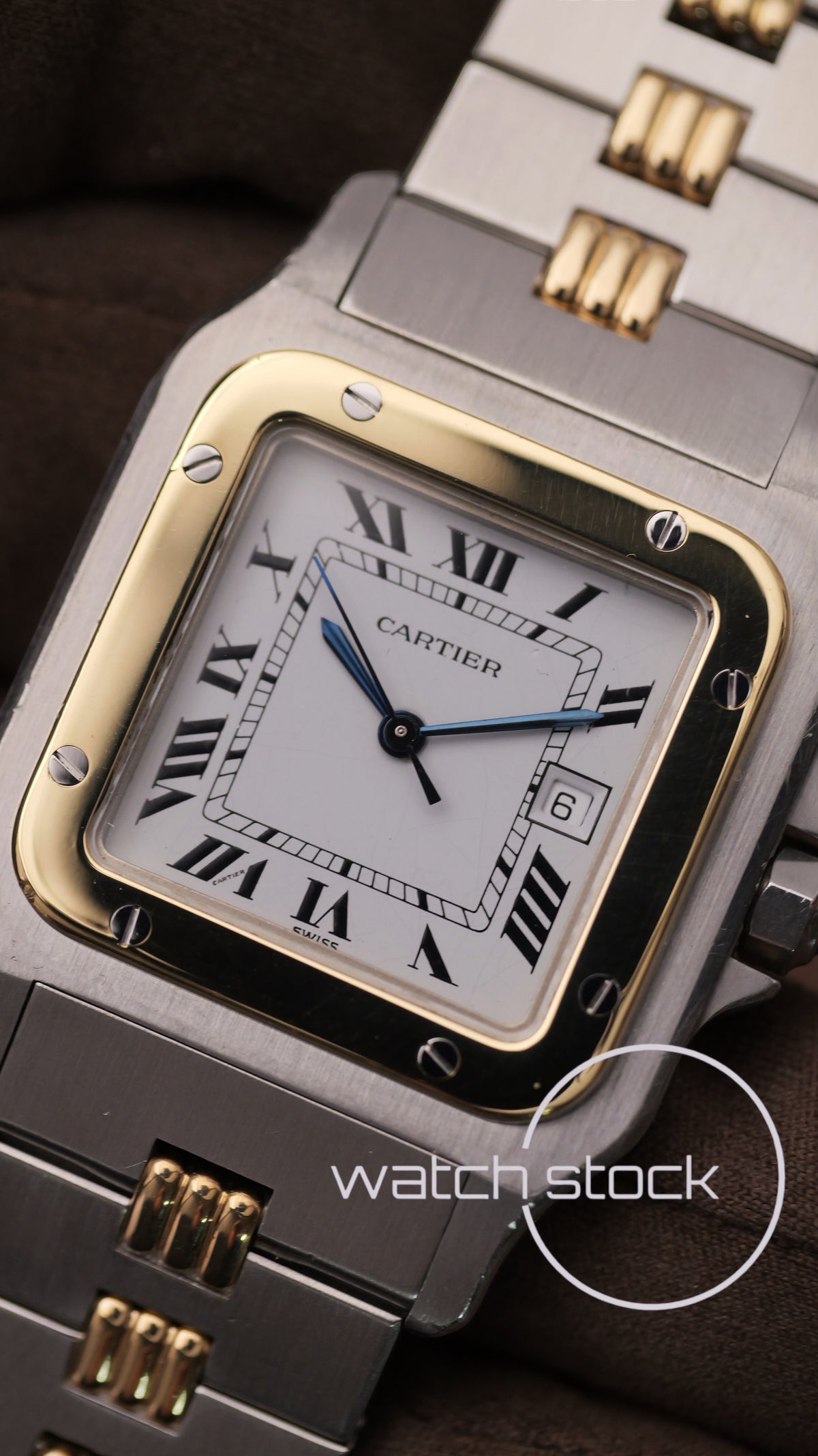 Cartier santos carré ref.2961 Godron Automatic vintage 29x41mm