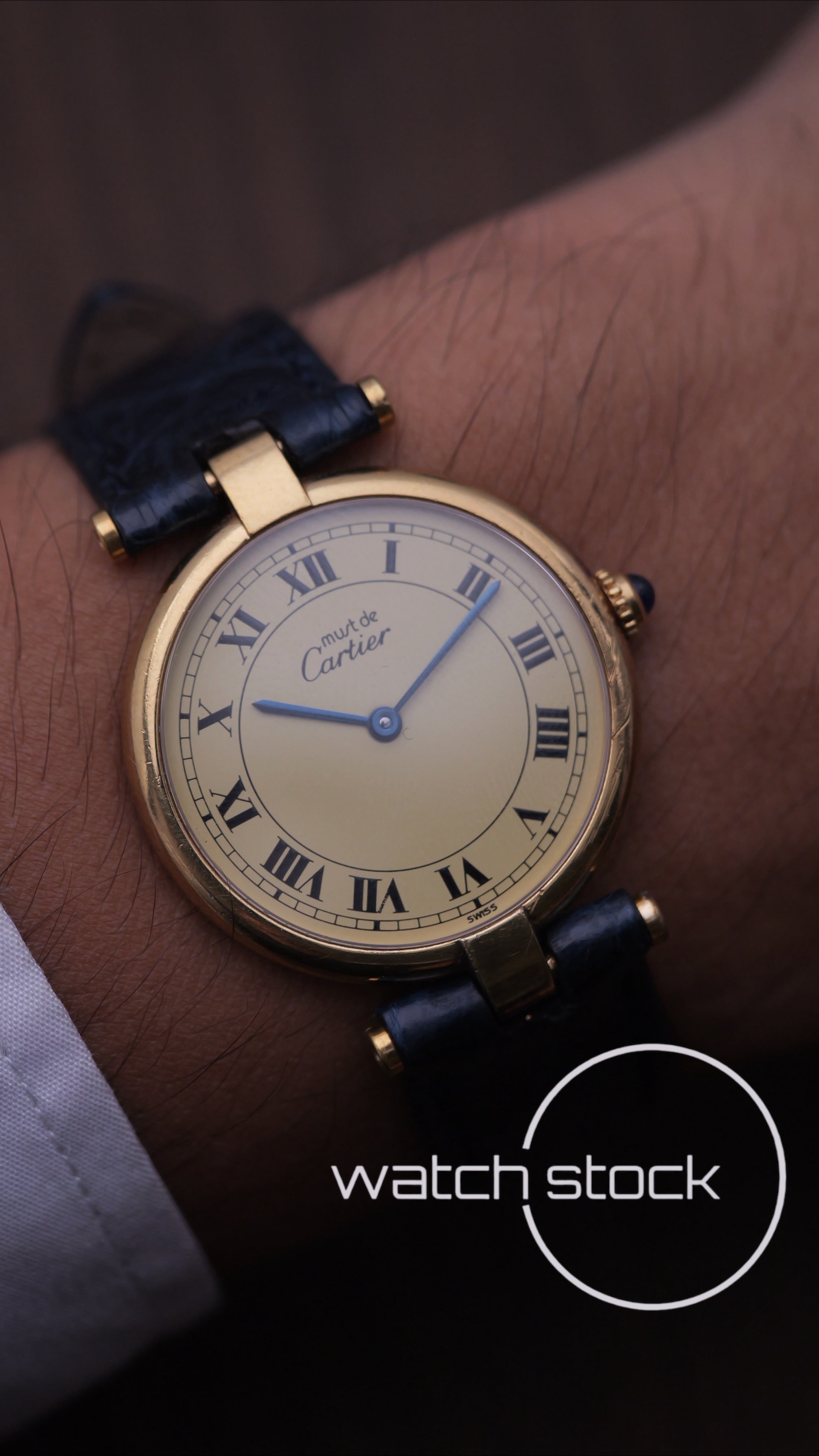 Cartier Vendome Lemon Roman dial anno 1990