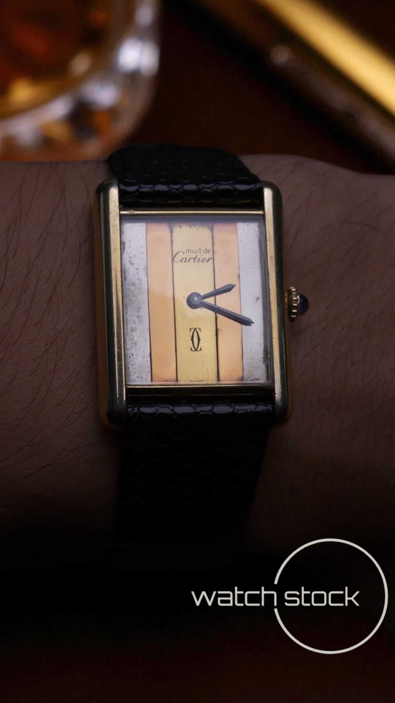 Cartier Tank TG6 ref160800 quadrante trinity 1970