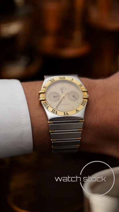 Omega constellation daydate quarz (34mm) yellow dial vintage