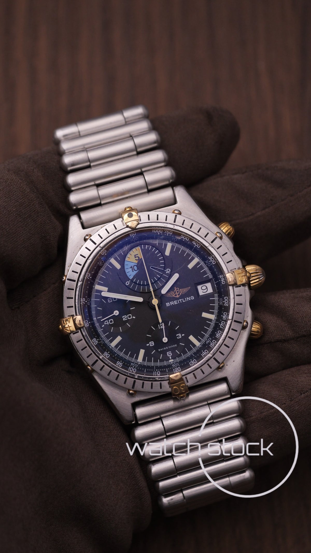 Breitling chronomat Yachting regatta black dial ref.81.950 bracciale a cartucciera + Box