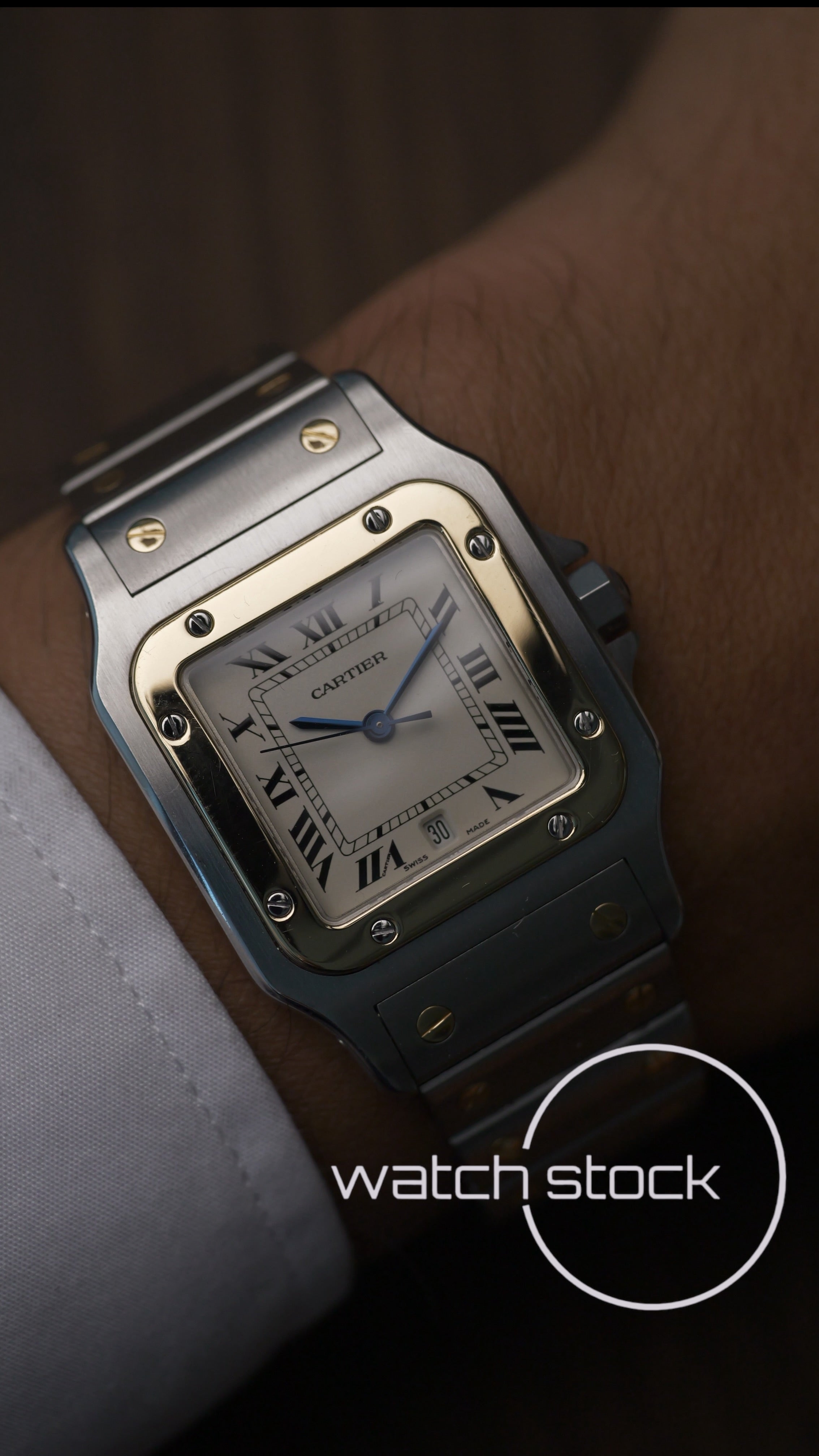 Cartier santos galbee 29x41mm Ref. 1566 box+libretti