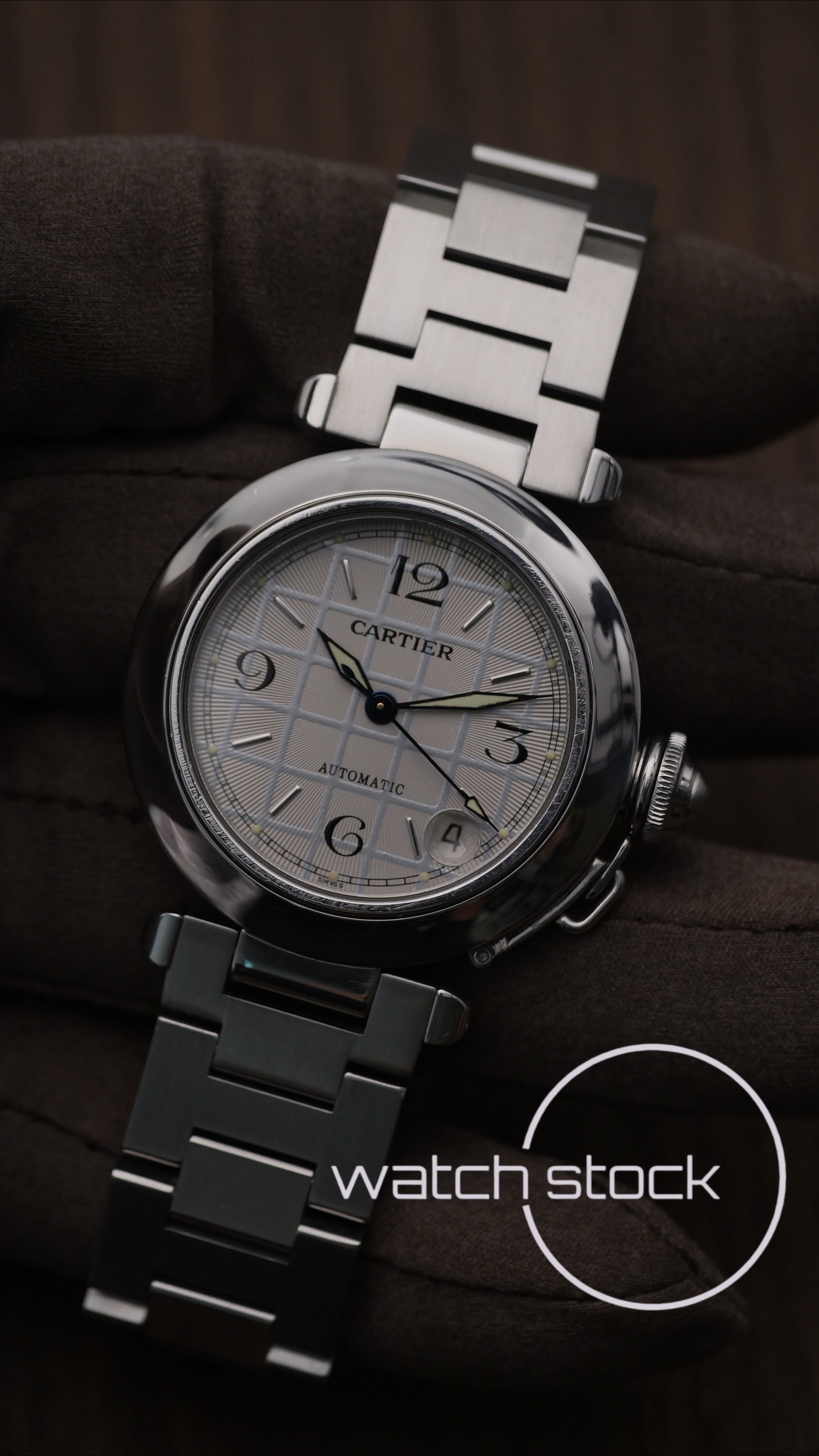 Cartier Pasha Automatic 35mm ref.2324 Grey dial Full Set