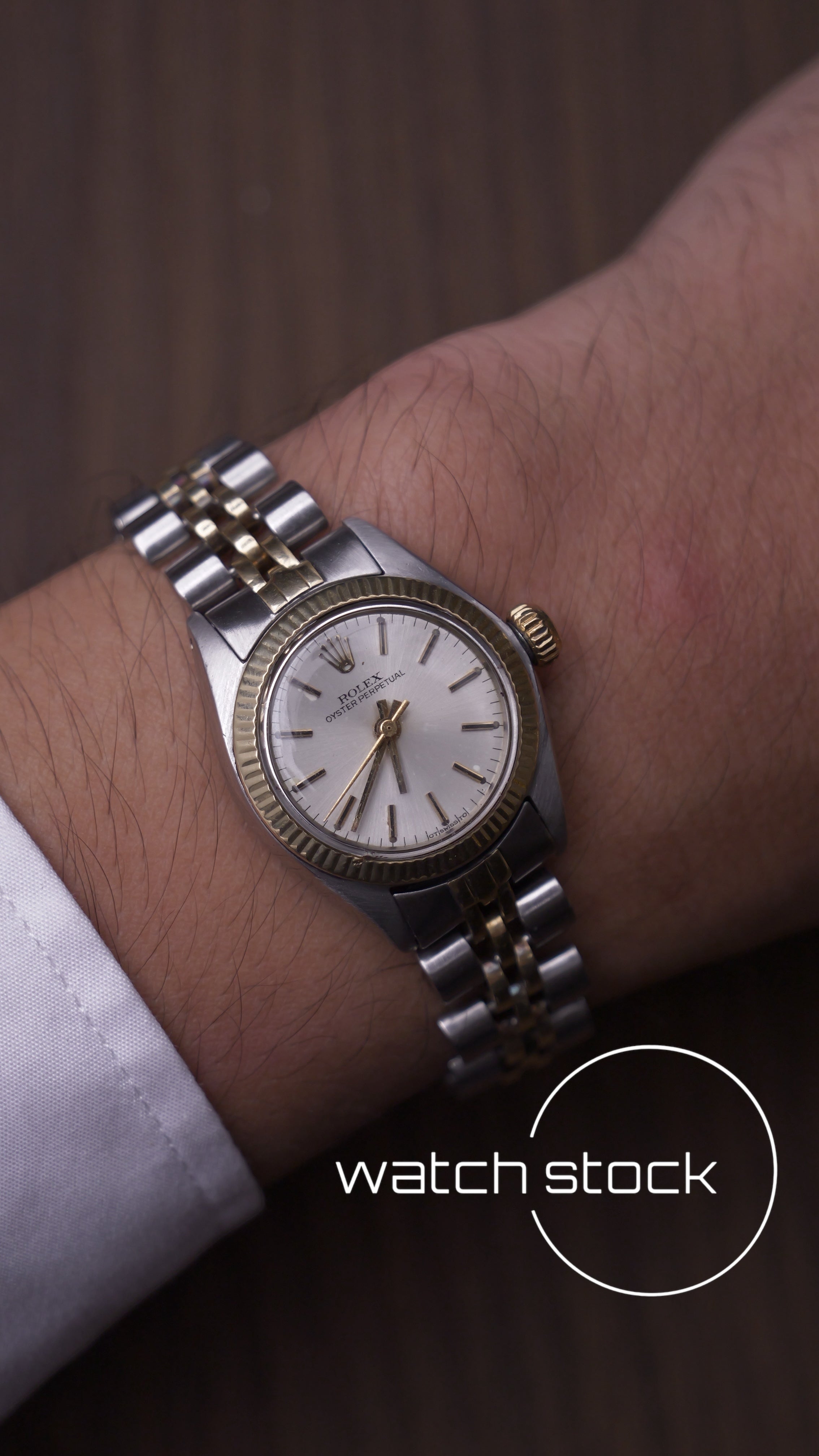 Rolex oyster perpetual 26mm two tone ref. 6719