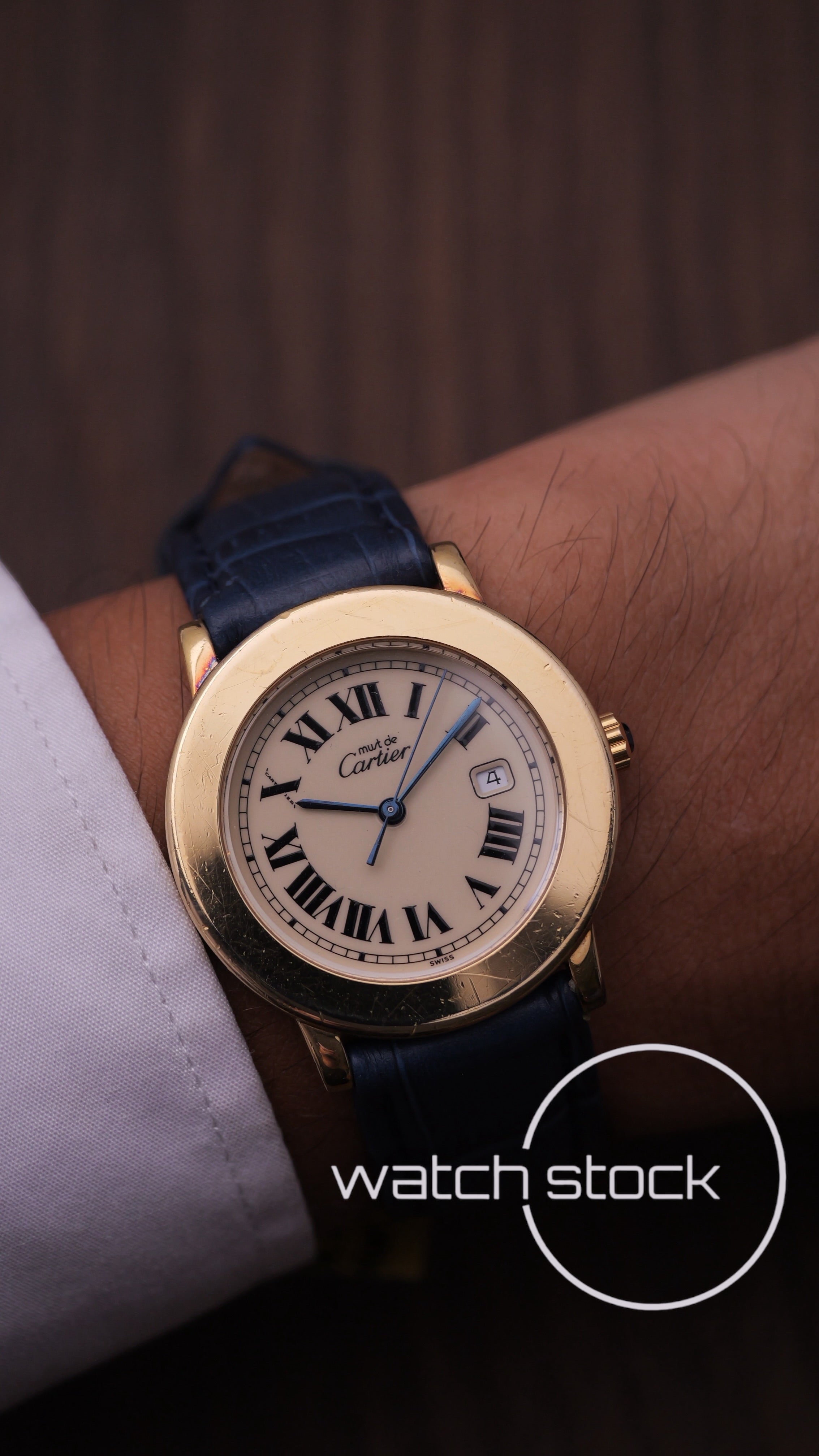 Cartier ronde vintage 33mm Swiss Only