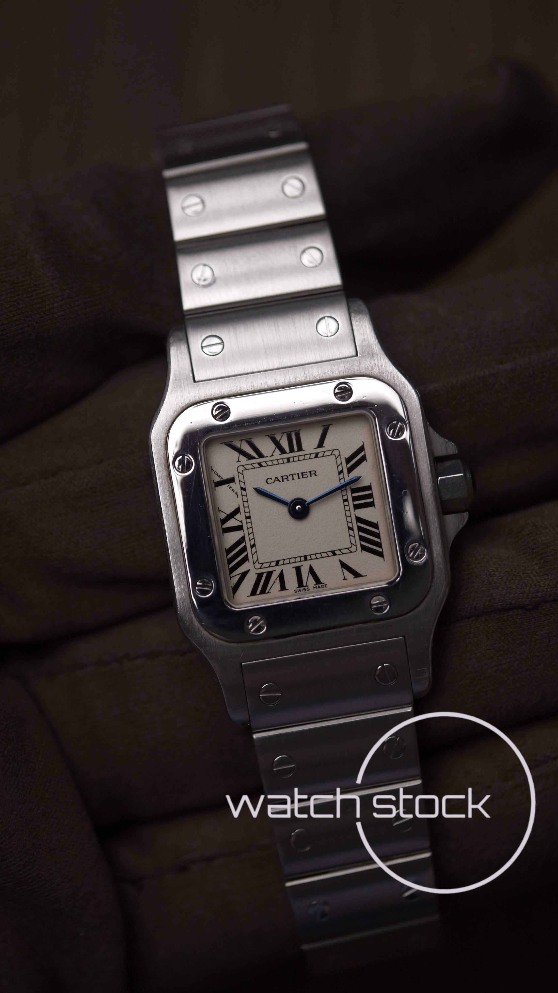 Cartier santos galbee lady quartz 24x35mm ref.1565