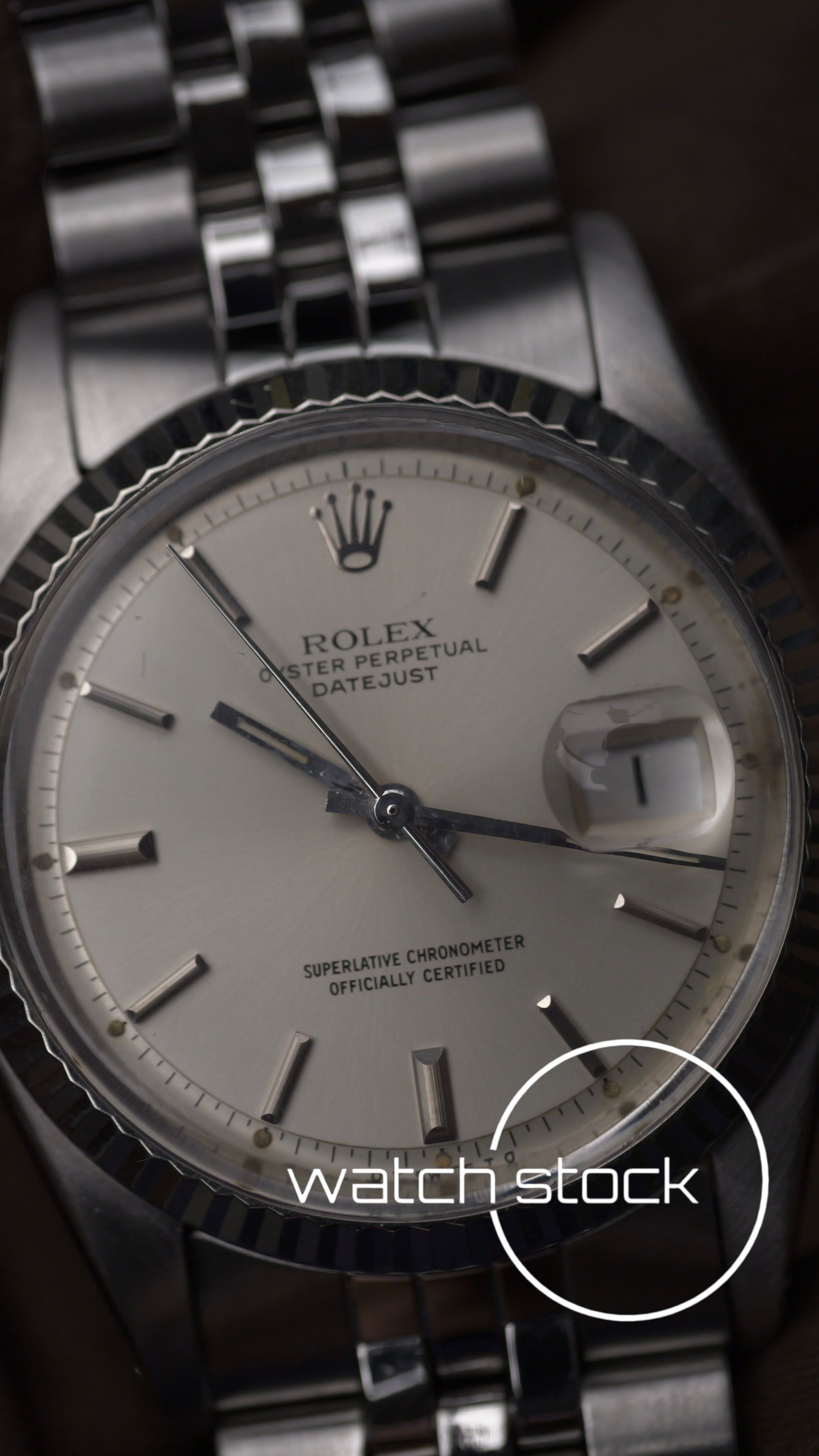 Rolex datejust 36mm ref. 1601 argente dial